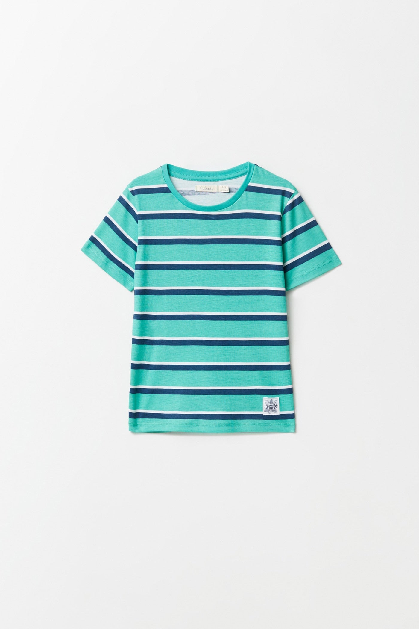 Sfera Striped T-Shirt - Green 1 Shaws Department Stores