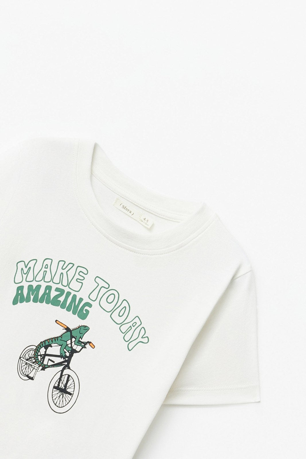 Sfera Printed short-sleeved T-shirt - White 5 Shaws Department Stores
