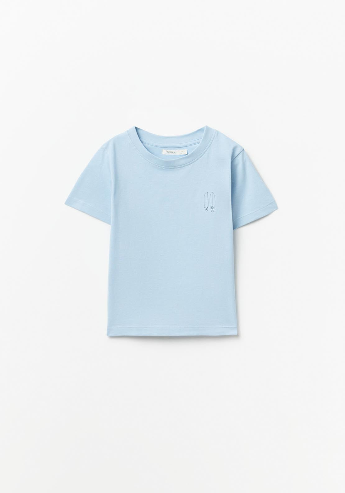Sfera Plain light blue basic t-shirt - Blue 3 Shaws Department Stores