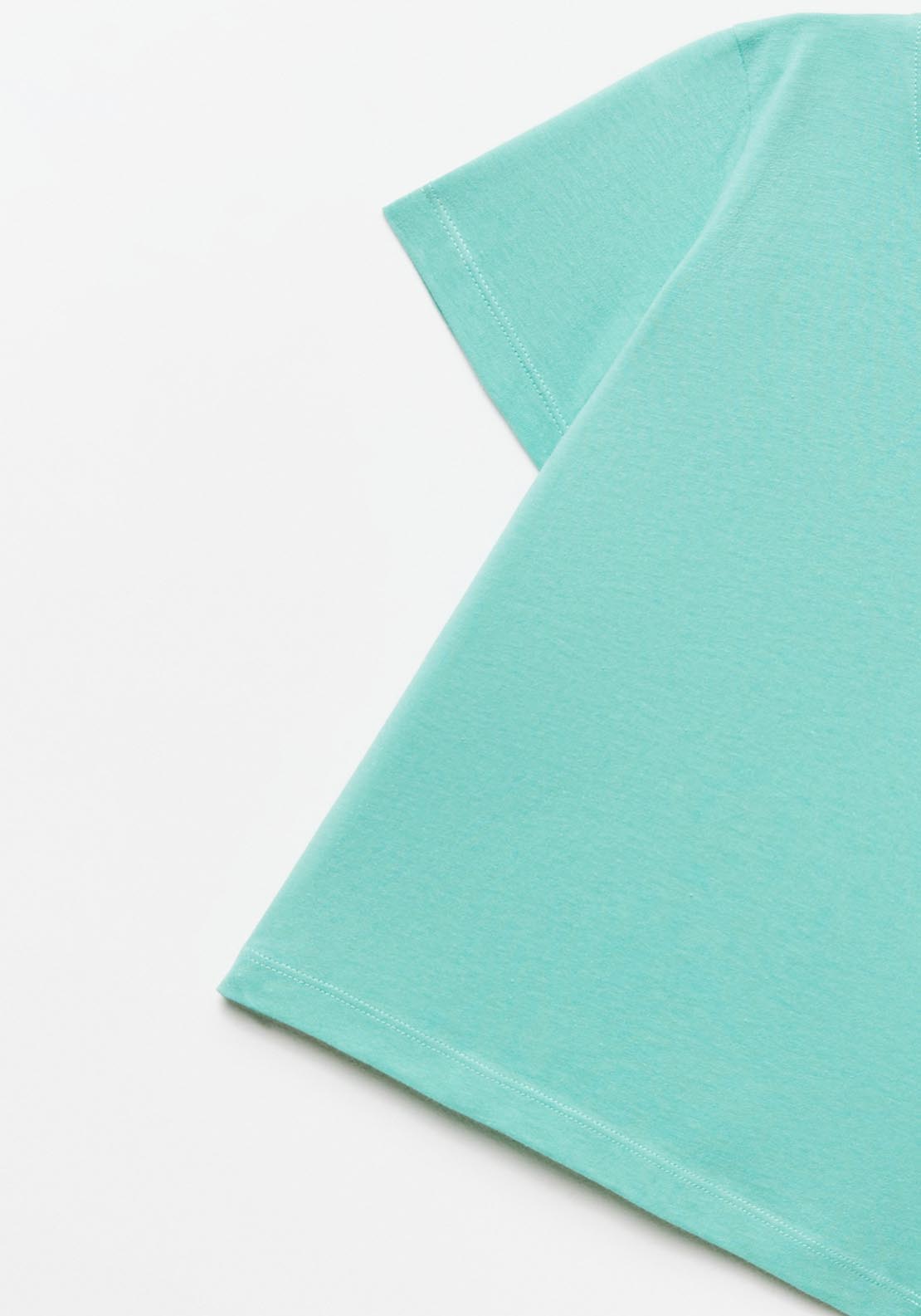 Sfera Plain light green basic t-shirt - Green 1 Shaws Department Stores