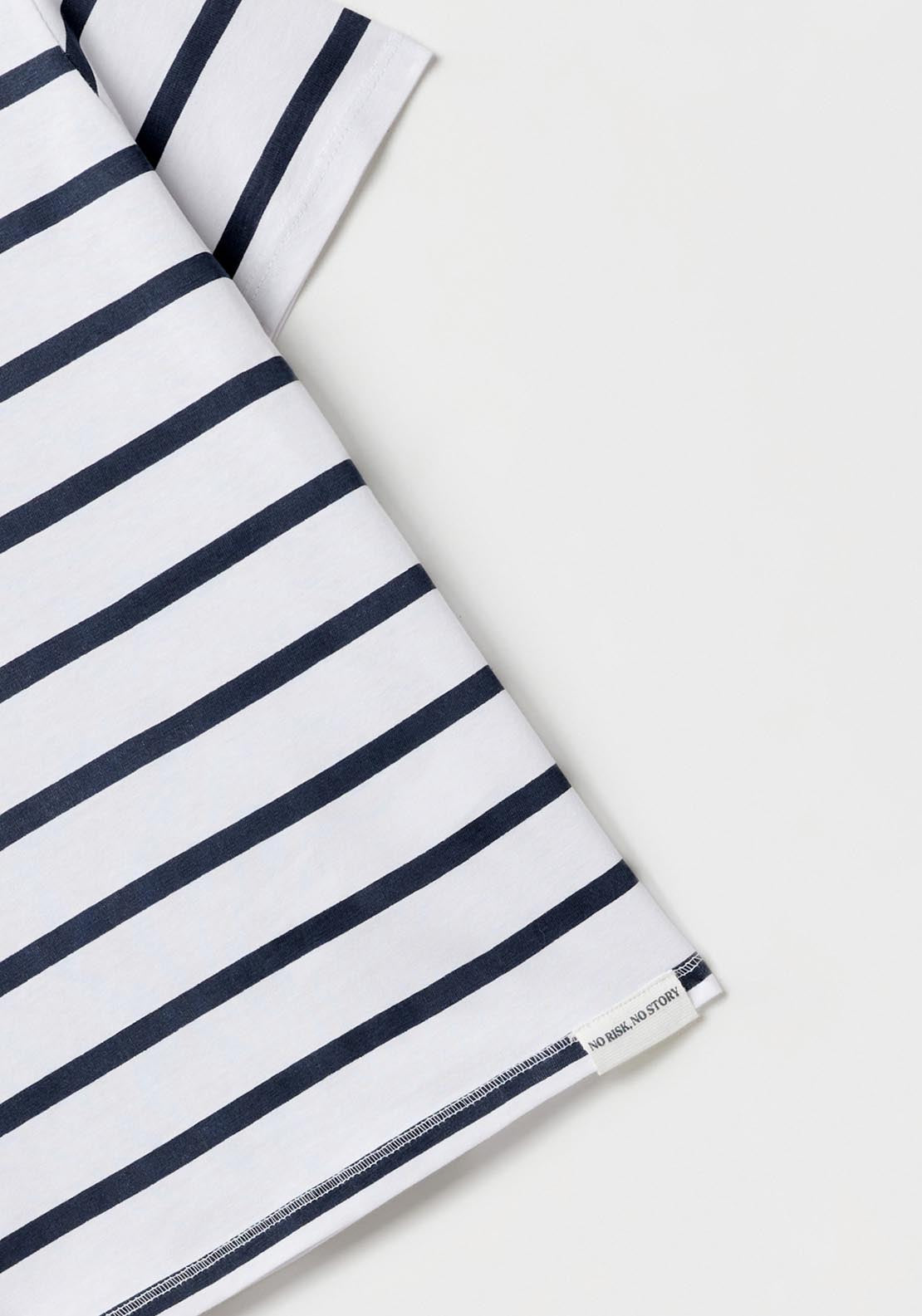 Sfera Striped T-Shirt - White 3 Shaws Department Stores