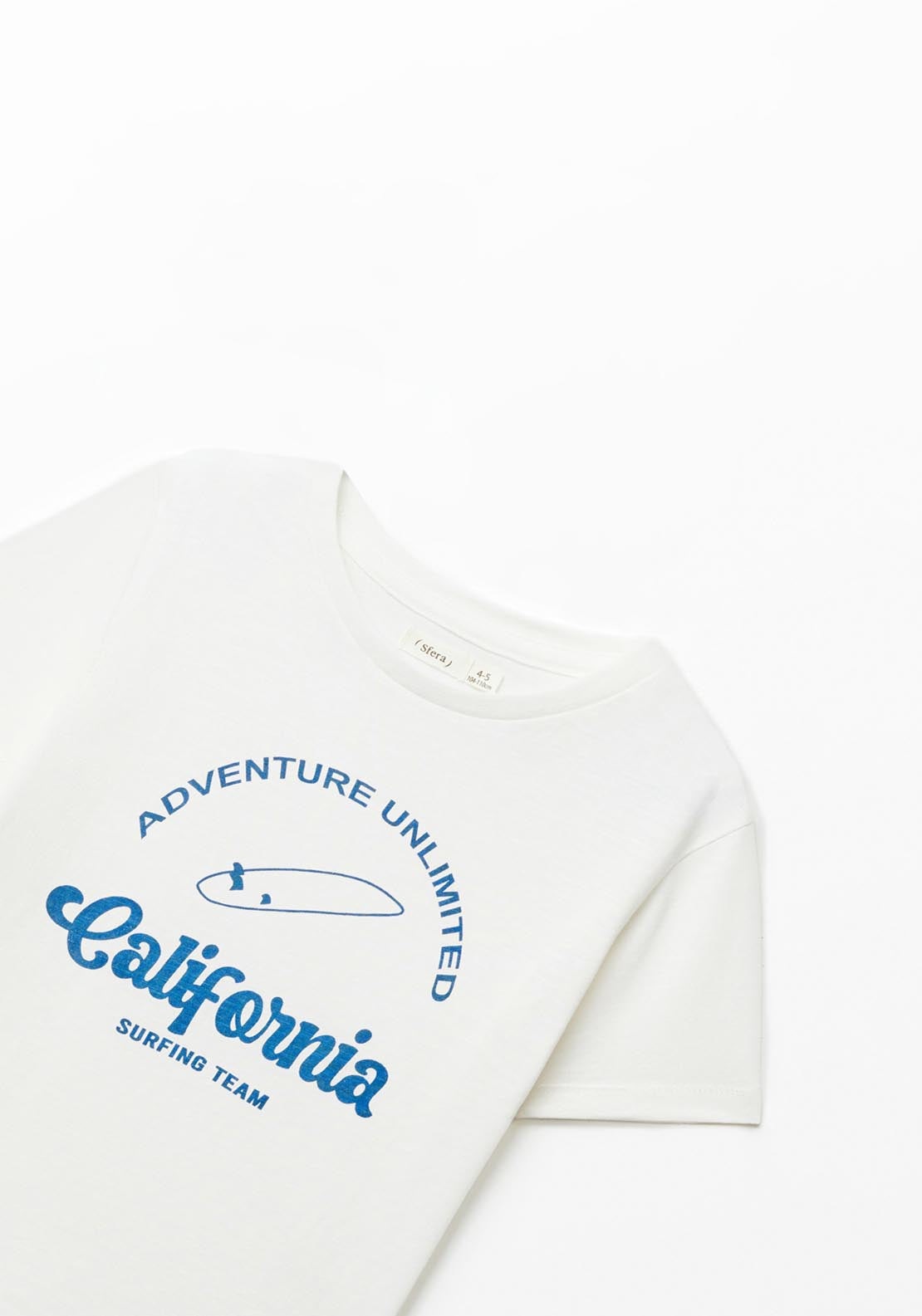 Sfera Basic Printed T-Shirt - White 2 Shaws Department Stores