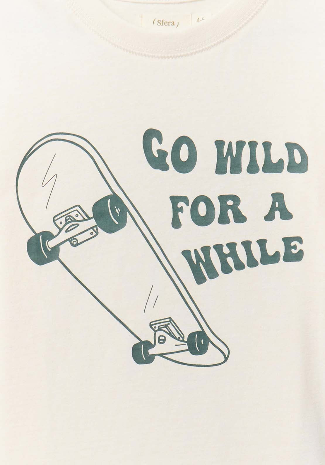 Basic Print T-Shirt - White