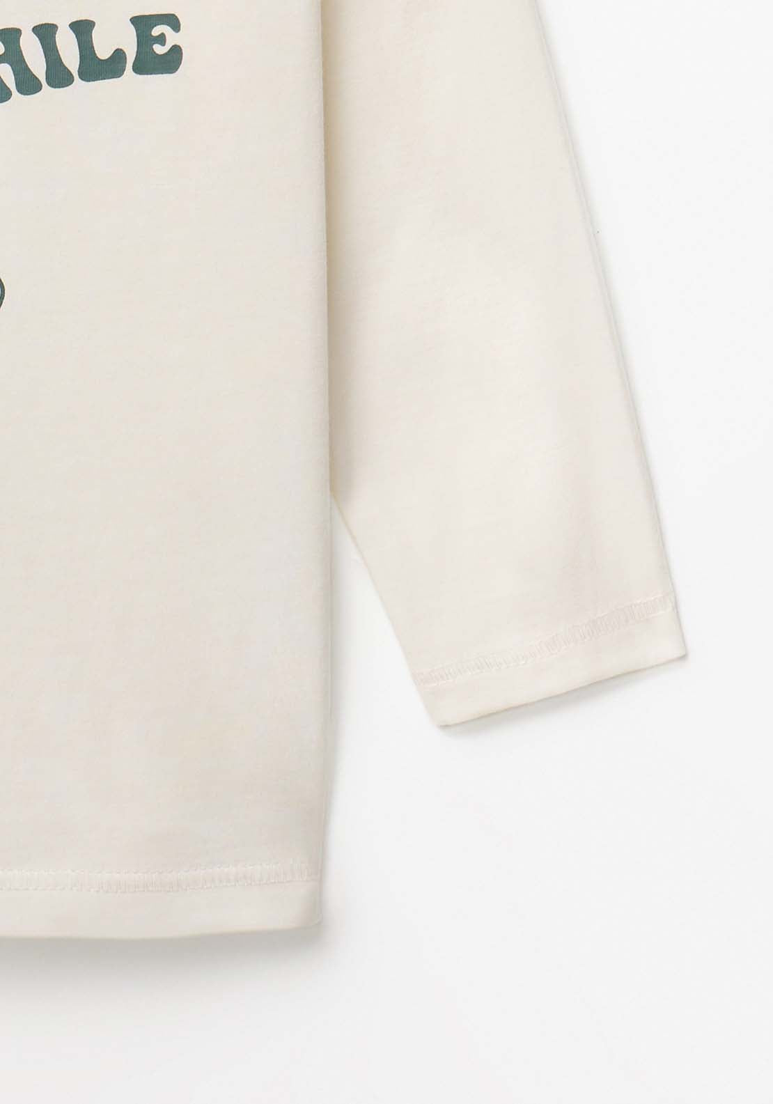 Basic Print T-Shirt - White