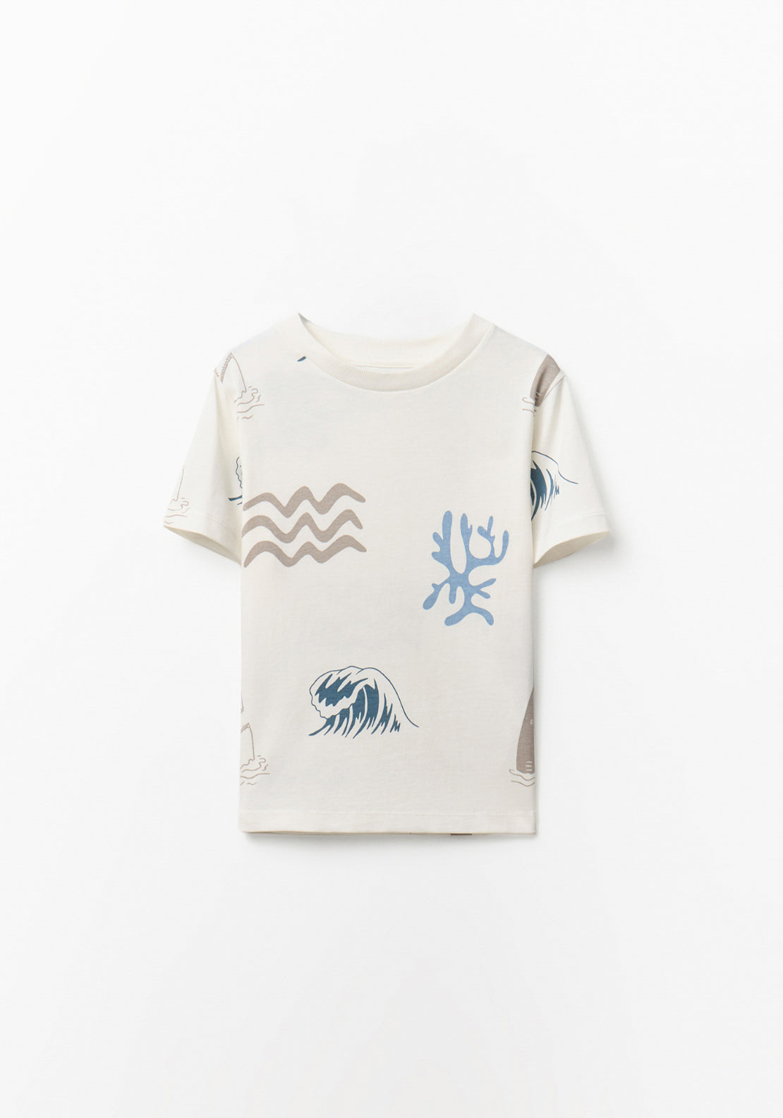 Sea Print T-shirt - White