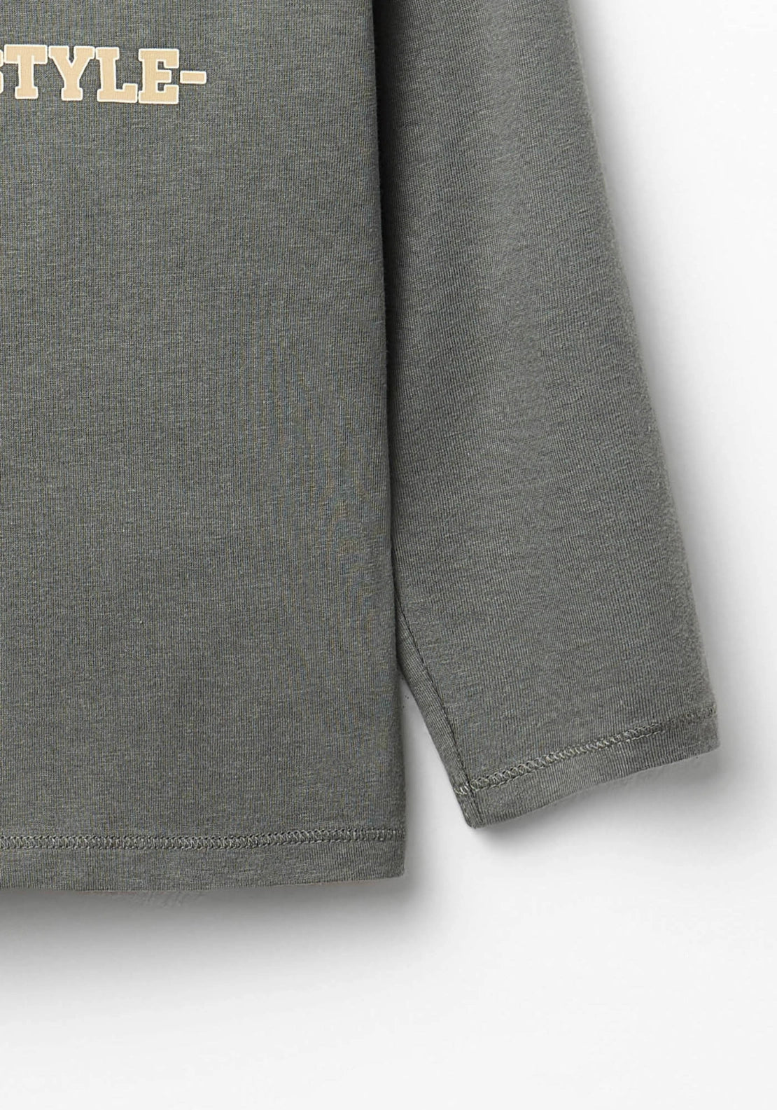 Printed Long Sleeve T-Shirt - Green