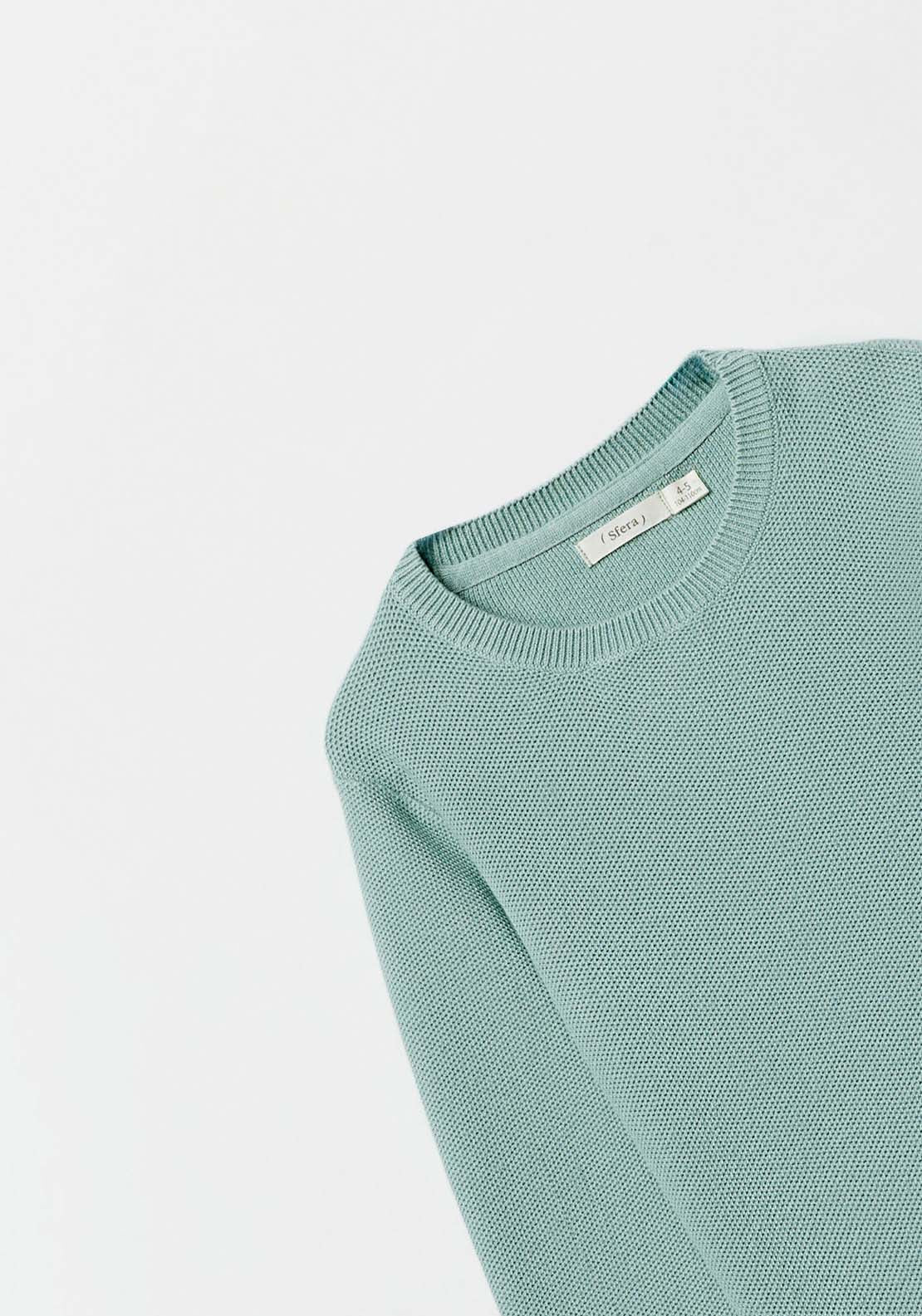 Sfera Basic sweater - Green 5 Shaws Department Stores