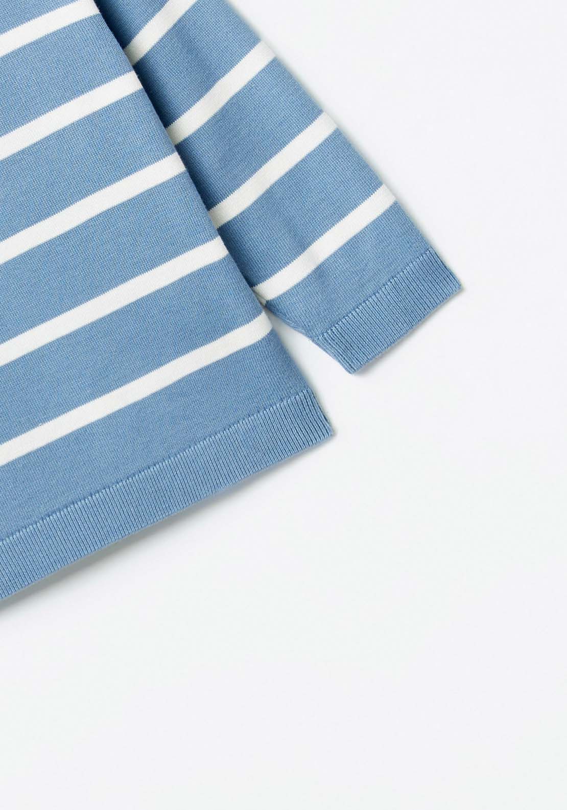 Sfera Stripes basic sweater - Blue 2 Shaws Department Stores