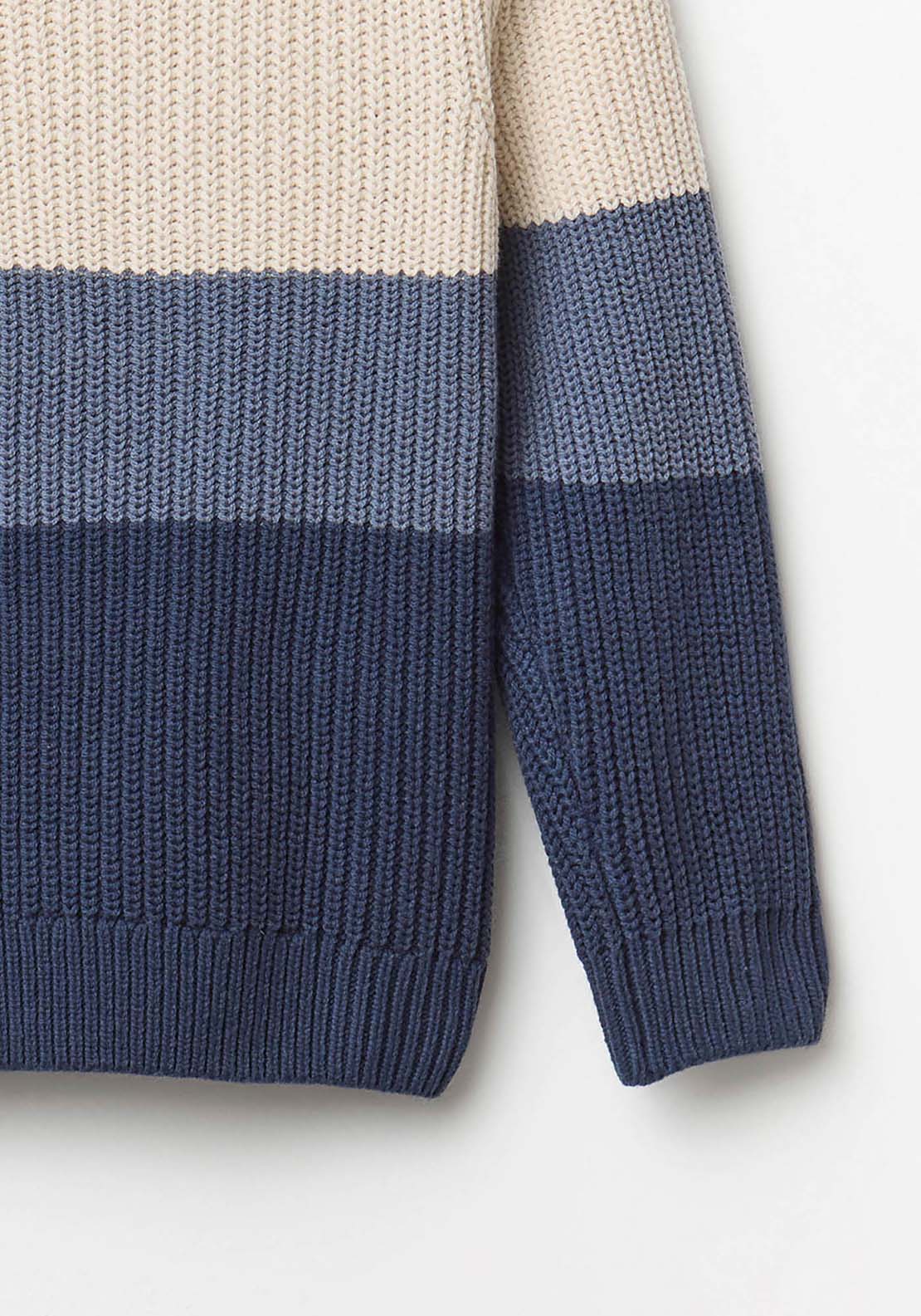 Tricolour Sweater - Blue