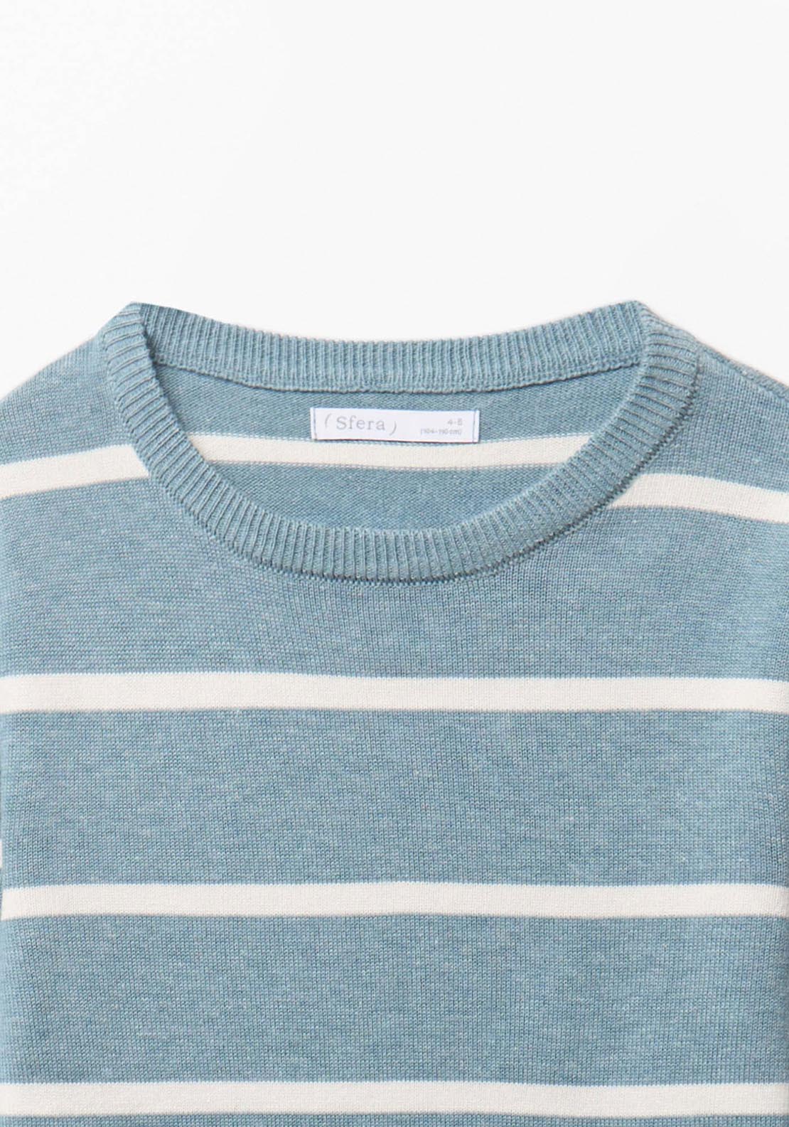 Basic Stripe Sweater - Blue Petrol