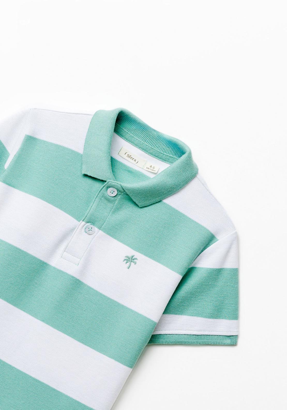 Sfera Rugby Polo Shirt - Green 2 Shaws Department Stores