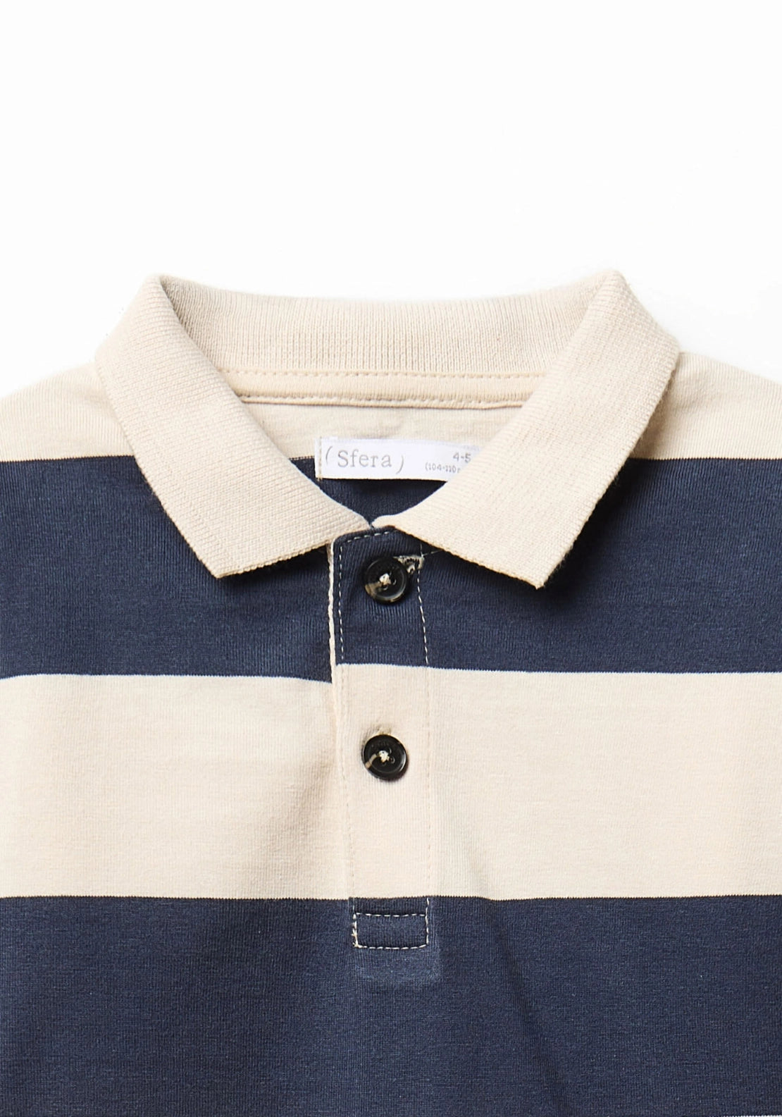 Long Sleeve Rugby Polo Shirt - Blue