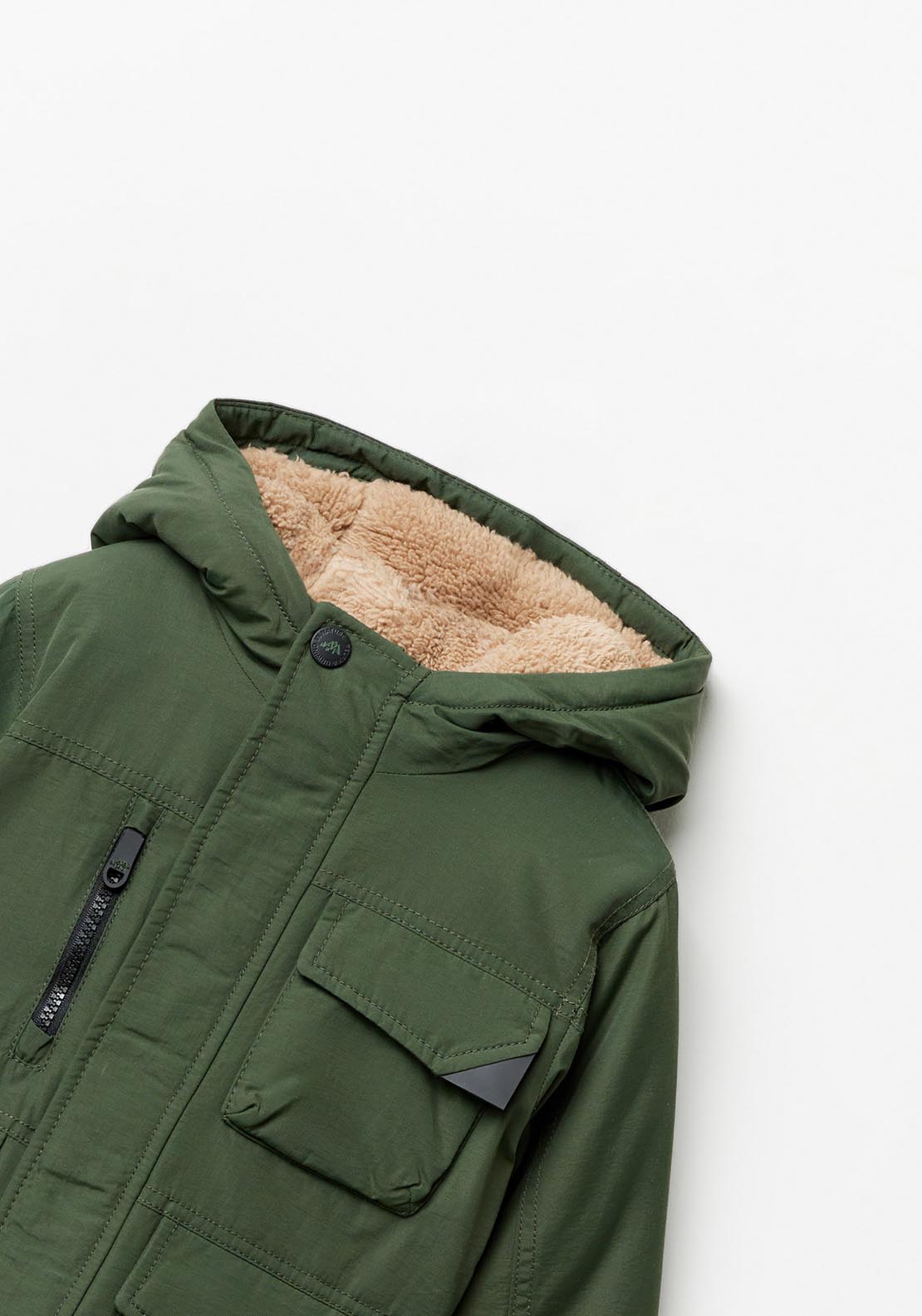 Sfera Hooded parka - Green Kakhi 5 Shaws Department Stores