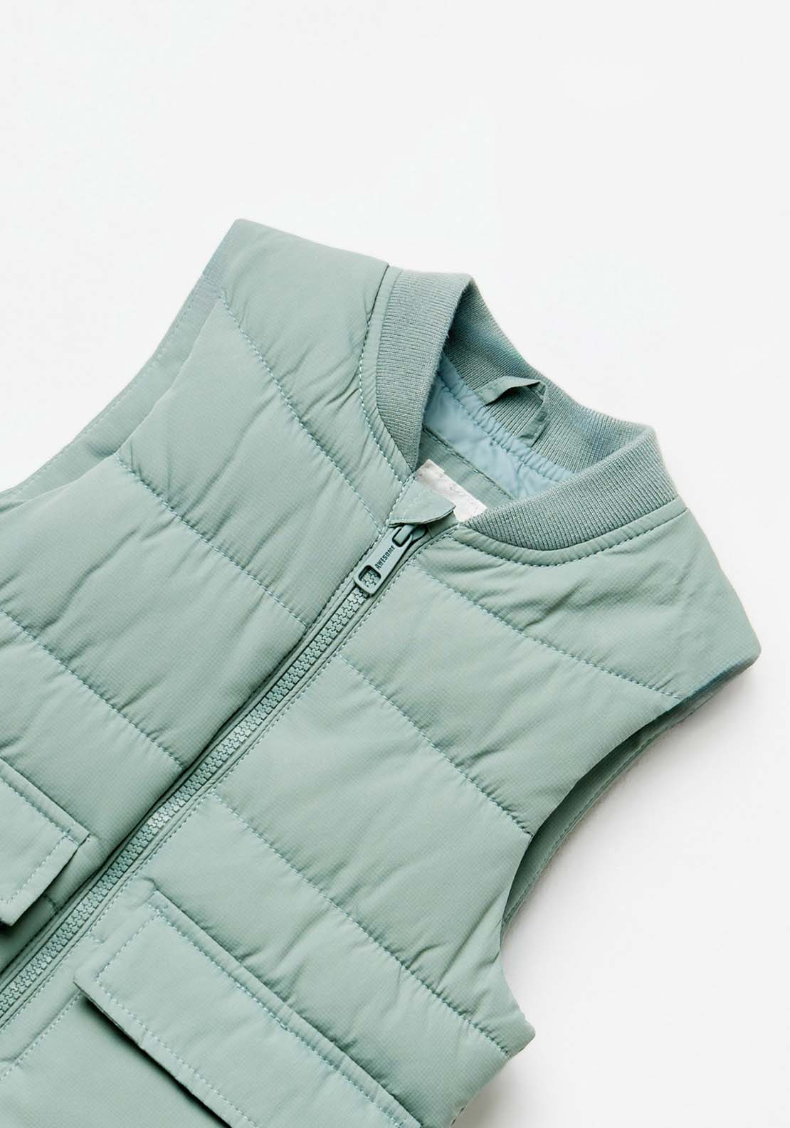 Sfera Basic gilet - Green 5 Shaws Department Stores