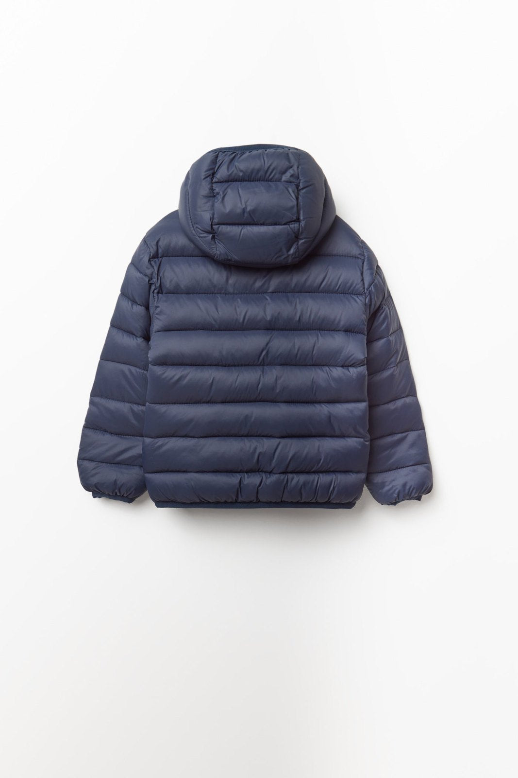 Lightweight Quilted Jacket With Hood - Blue