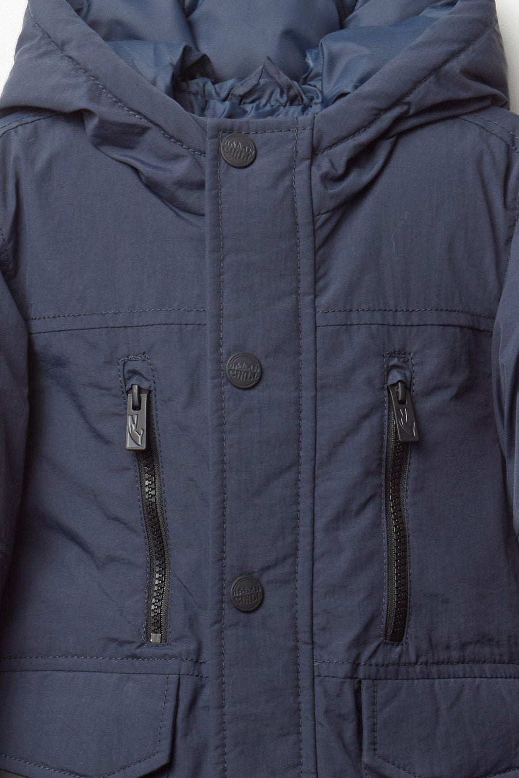 Hooded Waterproof Parka - Blue