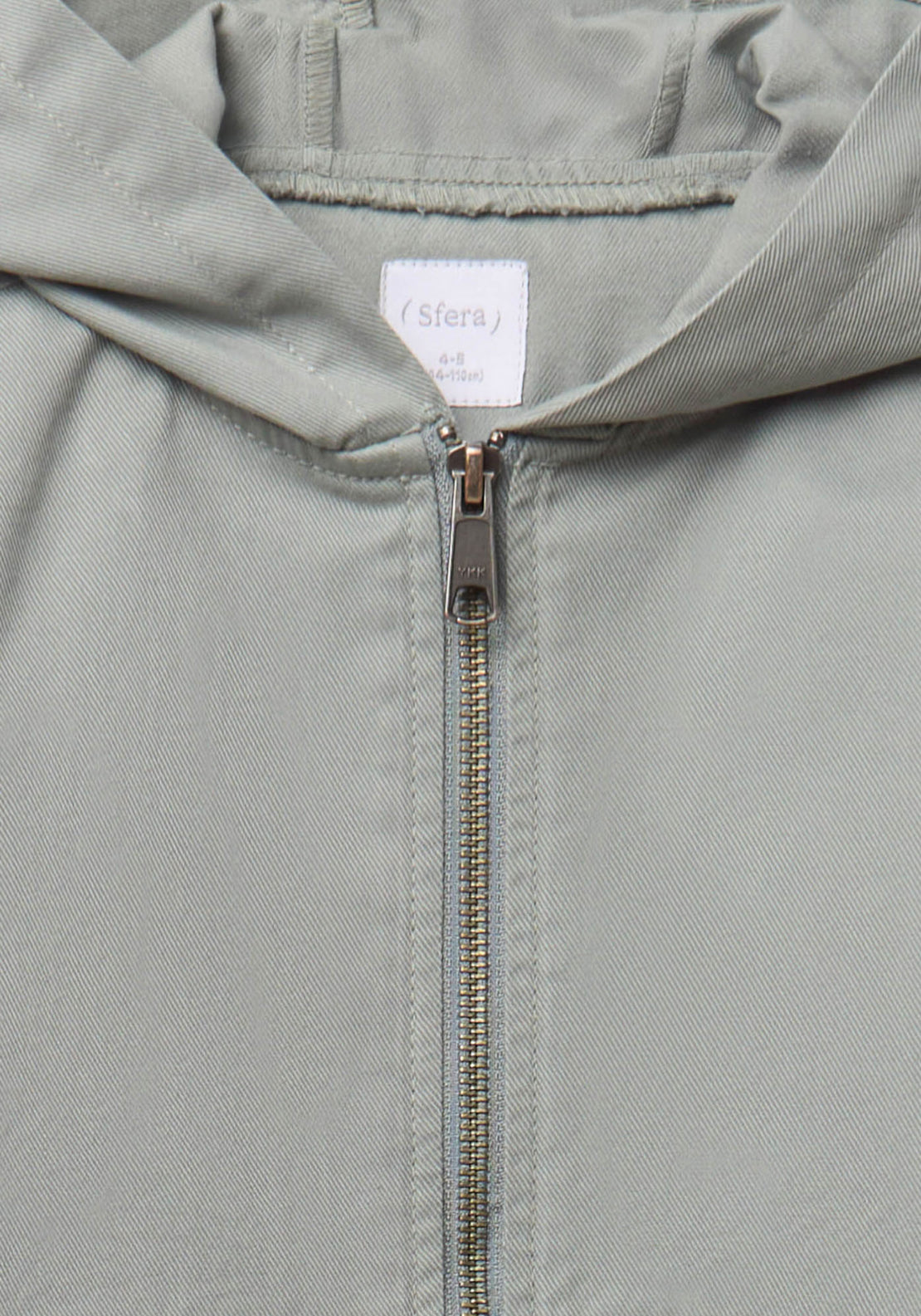 Zip Up Hooded Overshirt - Green