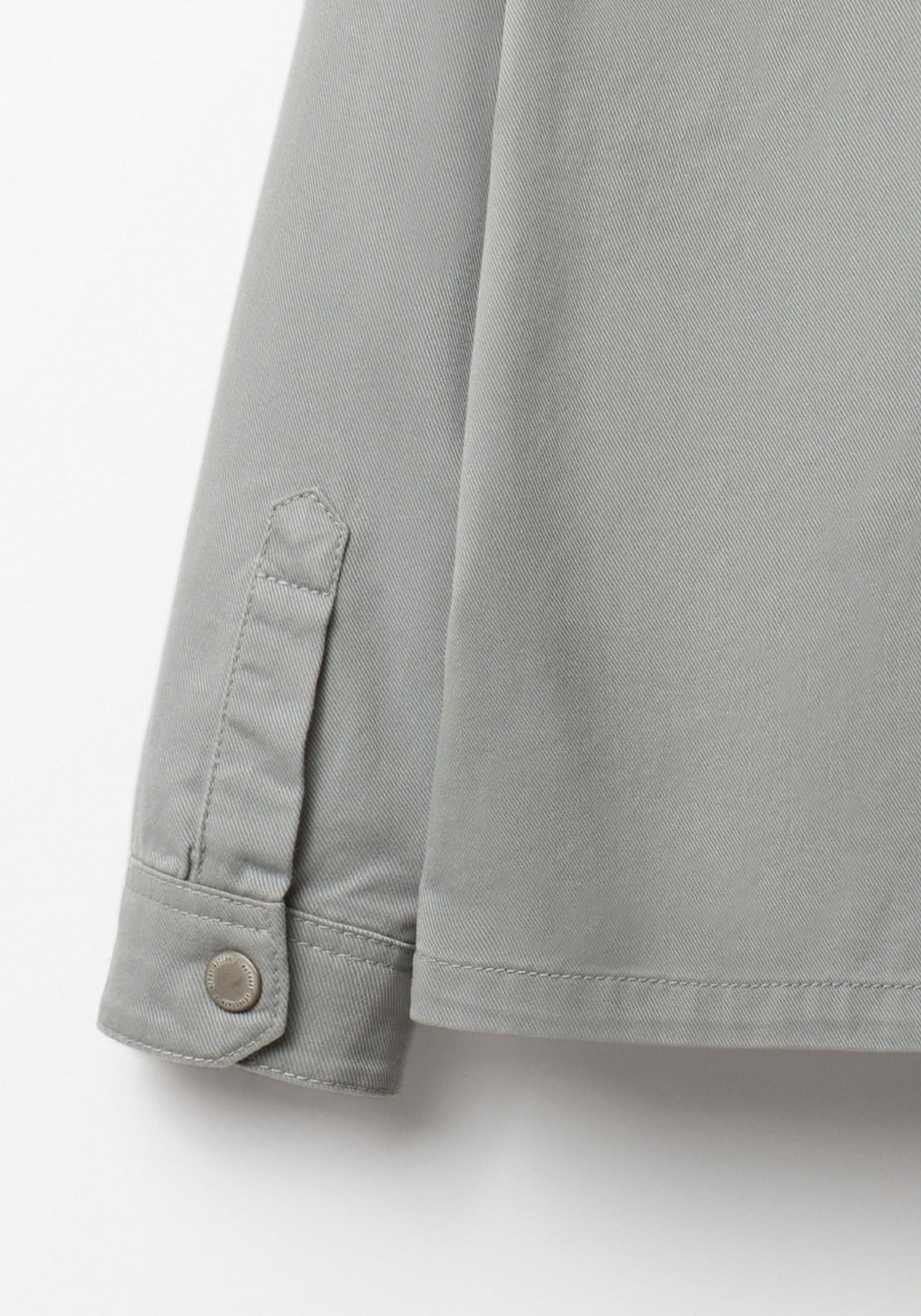 Zip Up Hooded Overshirt - Green