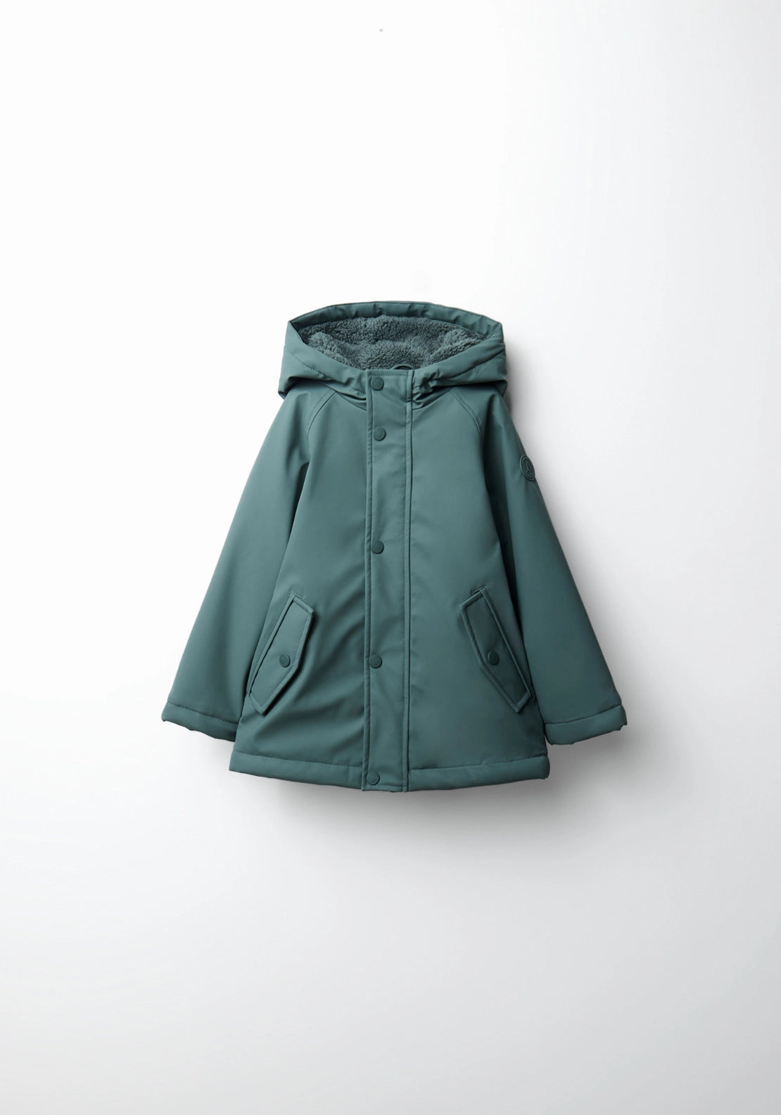 Water Resistant Hooded Coat - Green