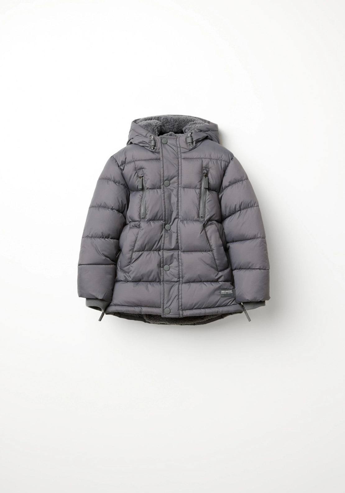 Hooded Parka Jacket - Grey