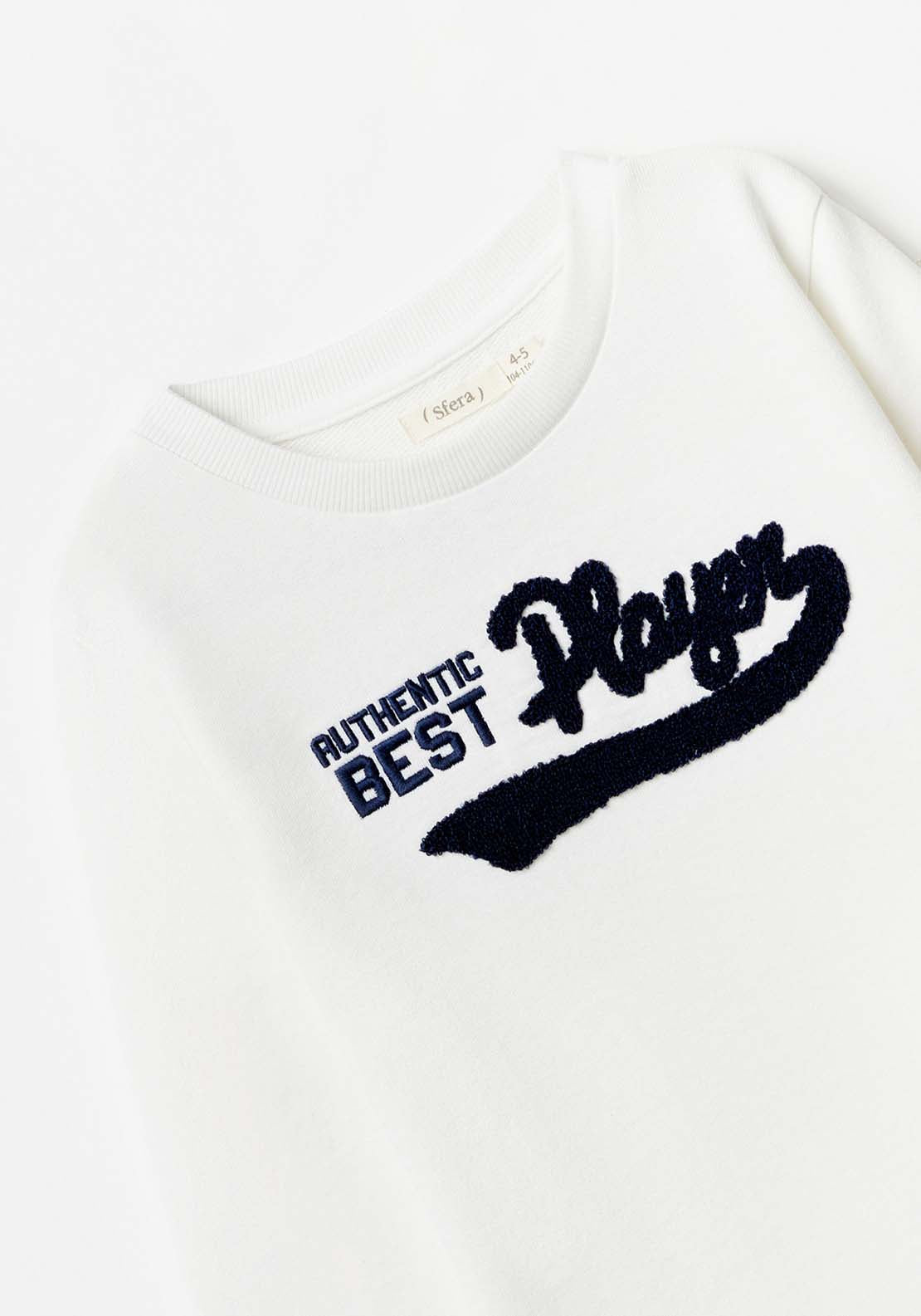 Sfera Boy Best Player Sweatshirt - White 3 Shaws Department Stores