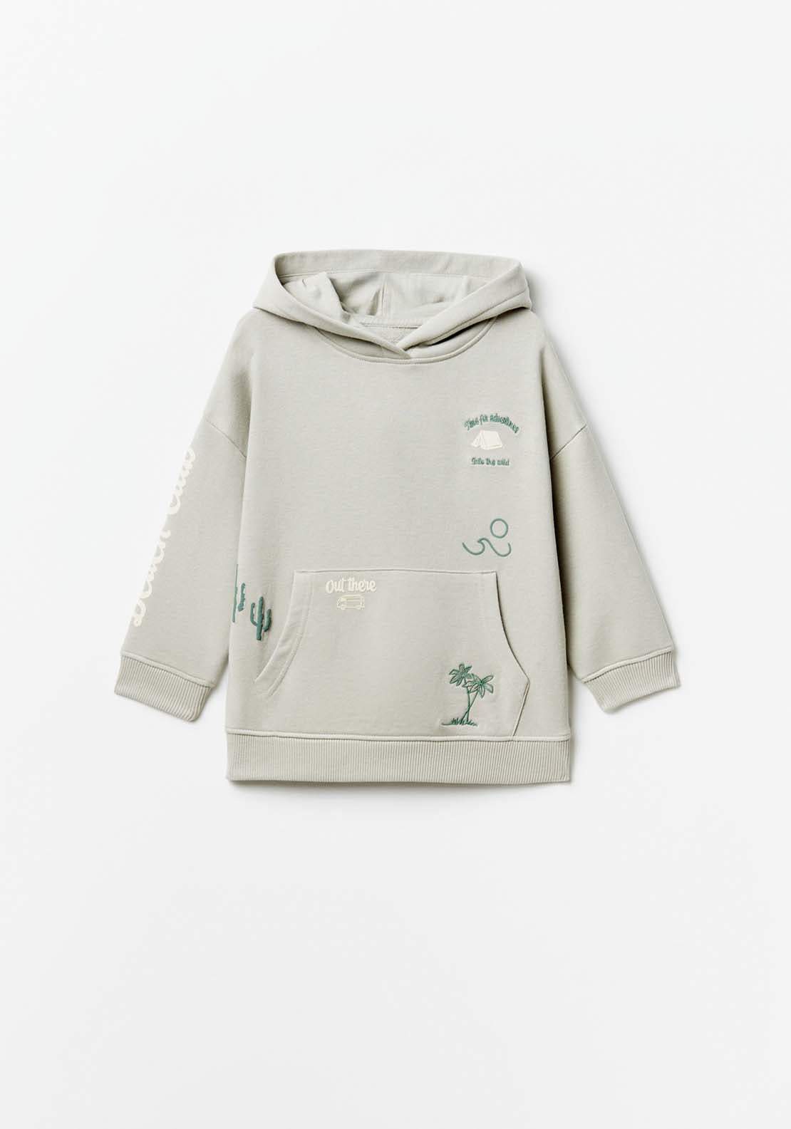 Sfera Embellished sweatshirt - Green 4 Shaws Department Stores