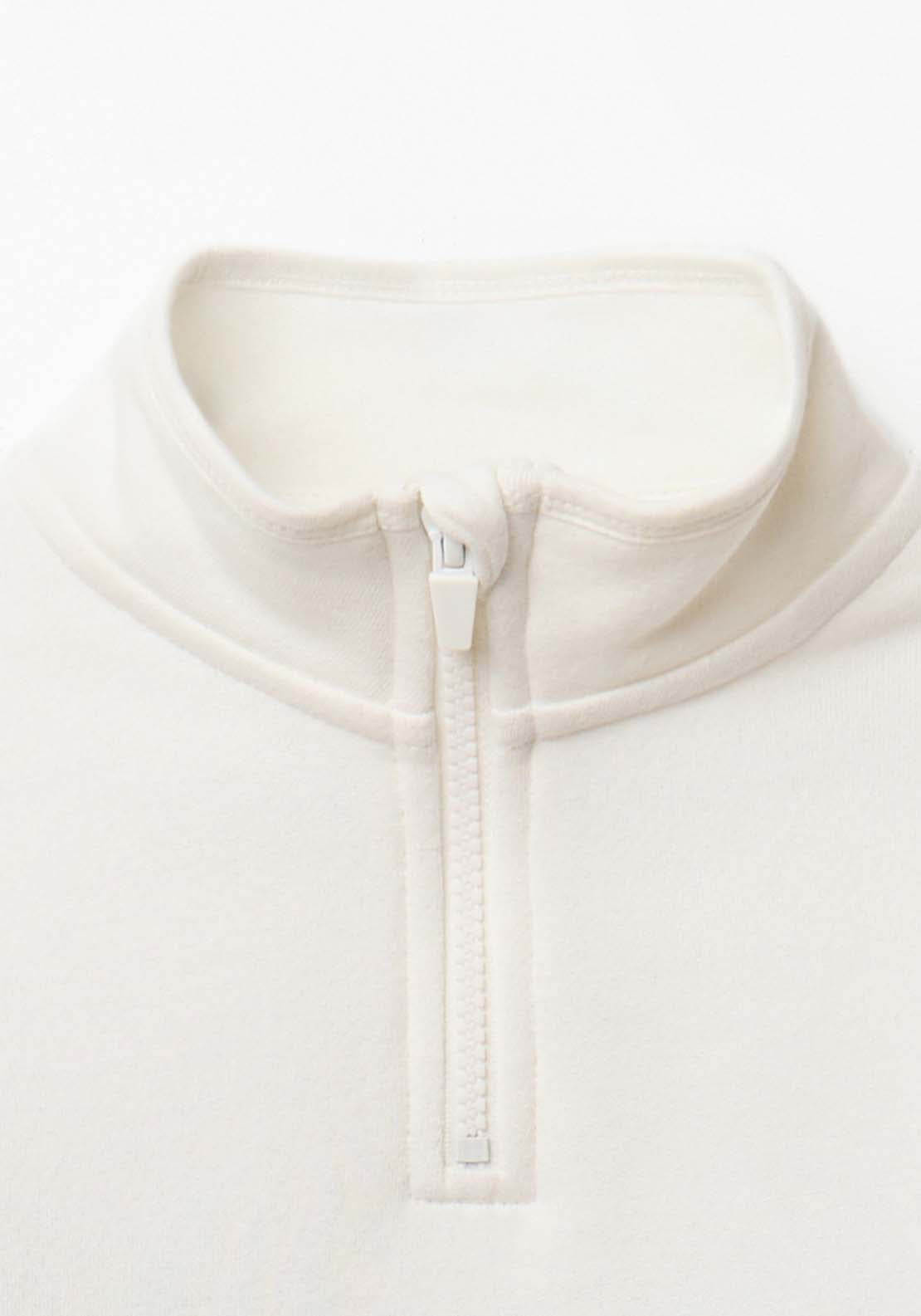 Contrast Stripe Sweatshirt - White