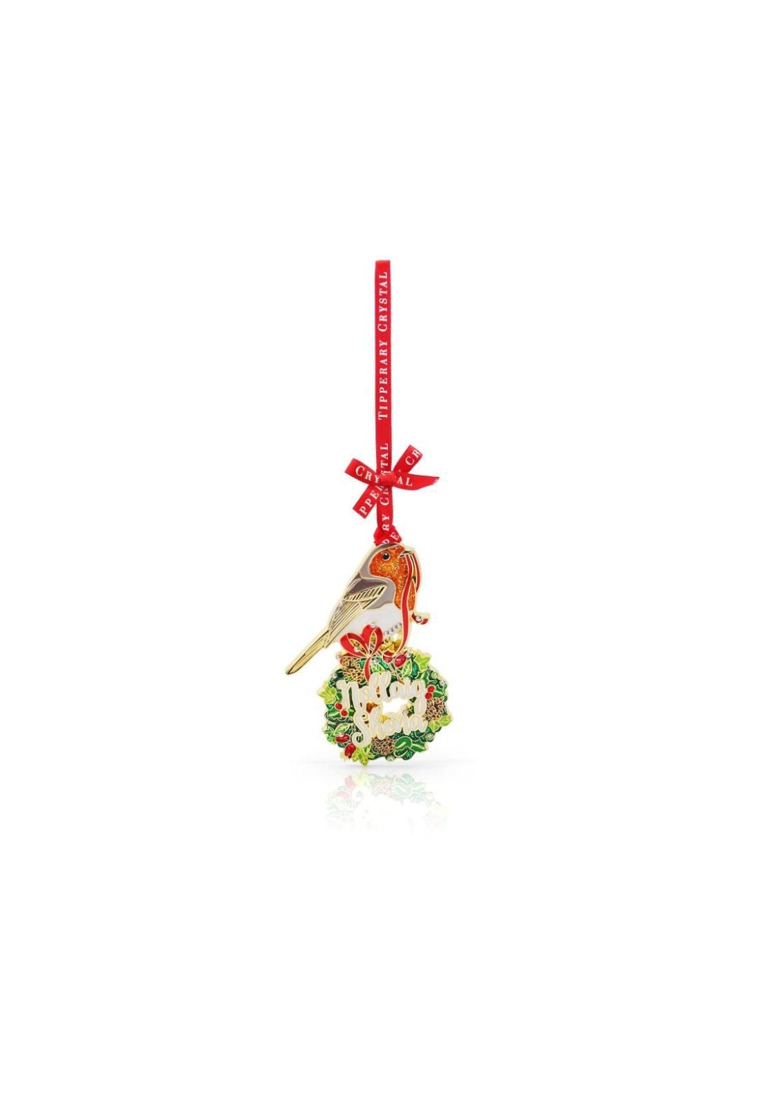 Nollaig Shona Robin Decoration - Sparkle