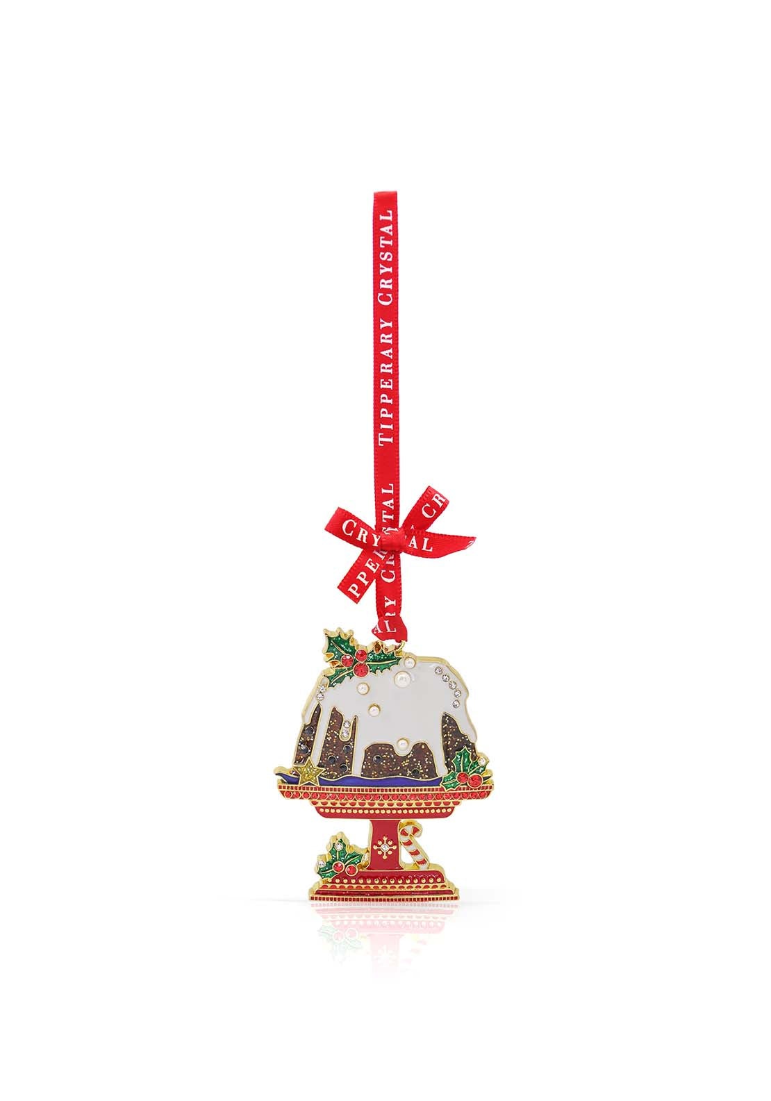 Tipperary Crystal Sparkle Christmas Pudding Decoration - Sparkle 1 Shaws Department Stores