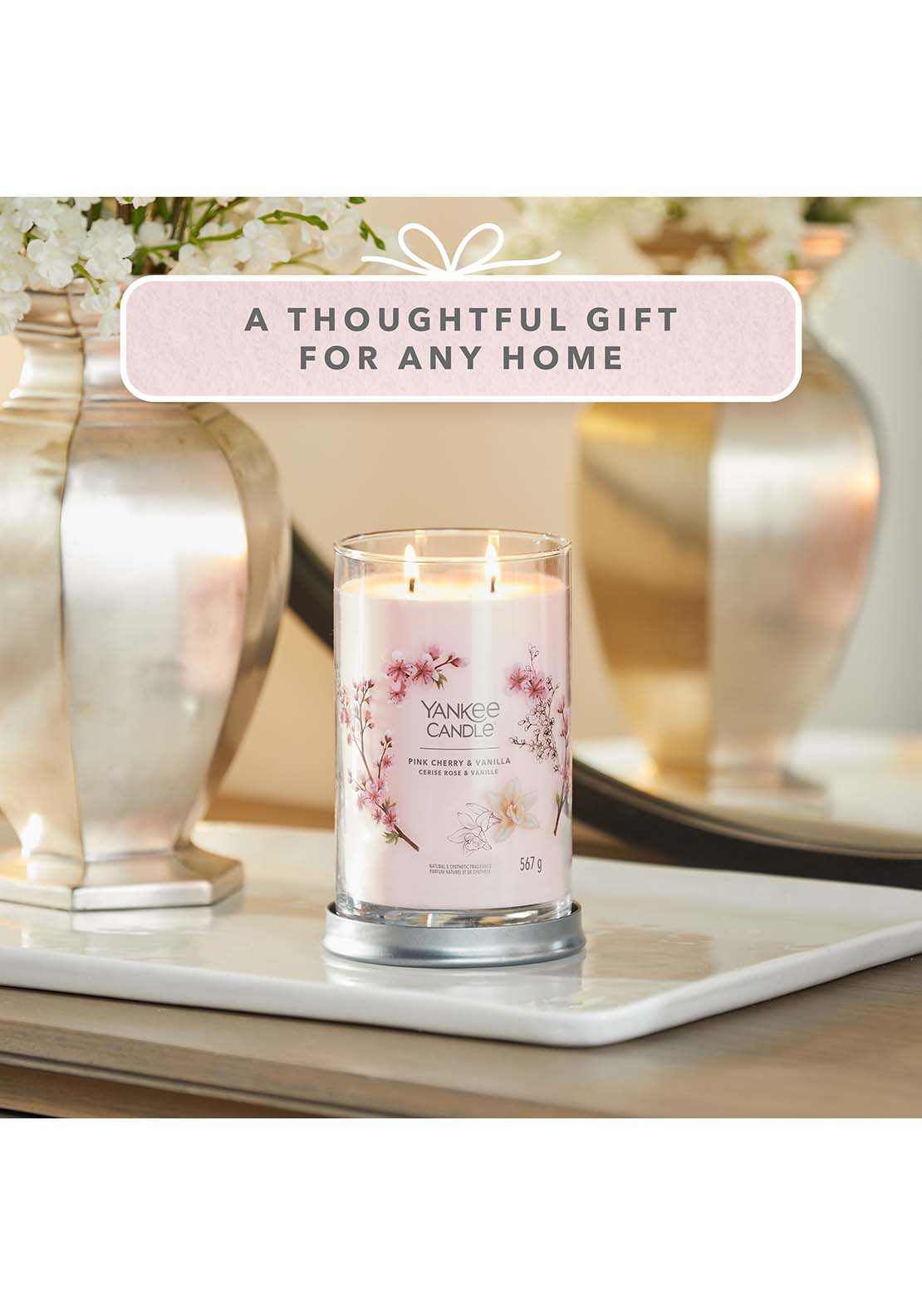 Yankee Candle Yankee Large Tumbler Pink Cherry Vanilla 4 Shaws Department Stores