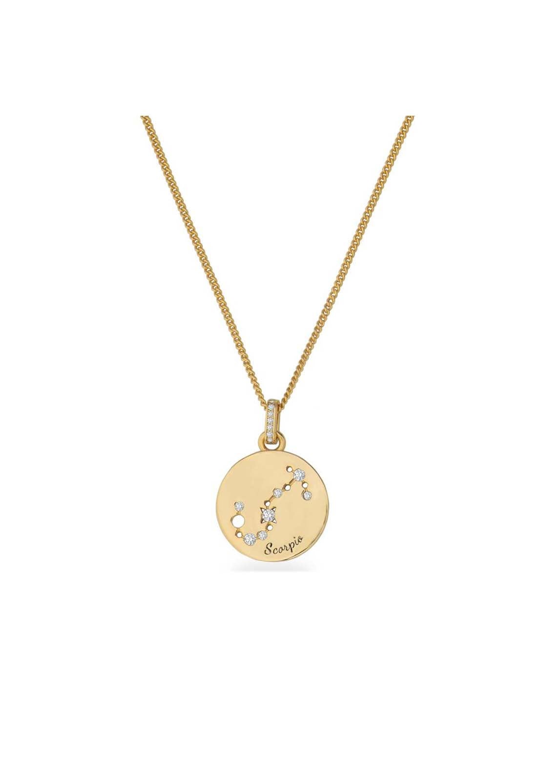 Tipperary Jewellery Pendant Scorpio - Rose Gold 1 Shaws Department Stores