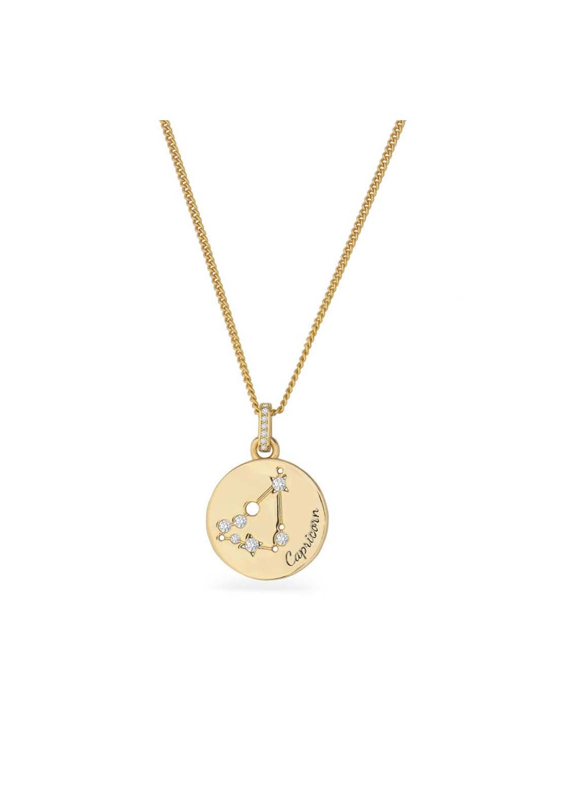 Tipperary Jewellery Pendant Capricorn - Rose Gold 1 Shaws Department Stores