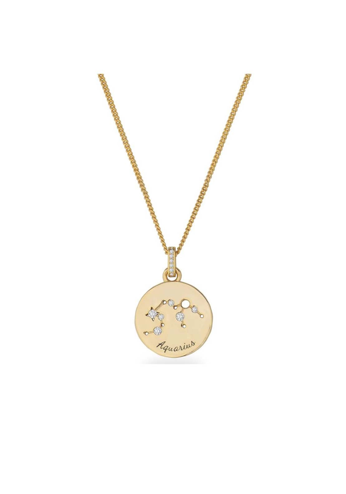 Tipperary Jewellery Pendant Aquarius - Rose Gold 1 Shaws Department Stores