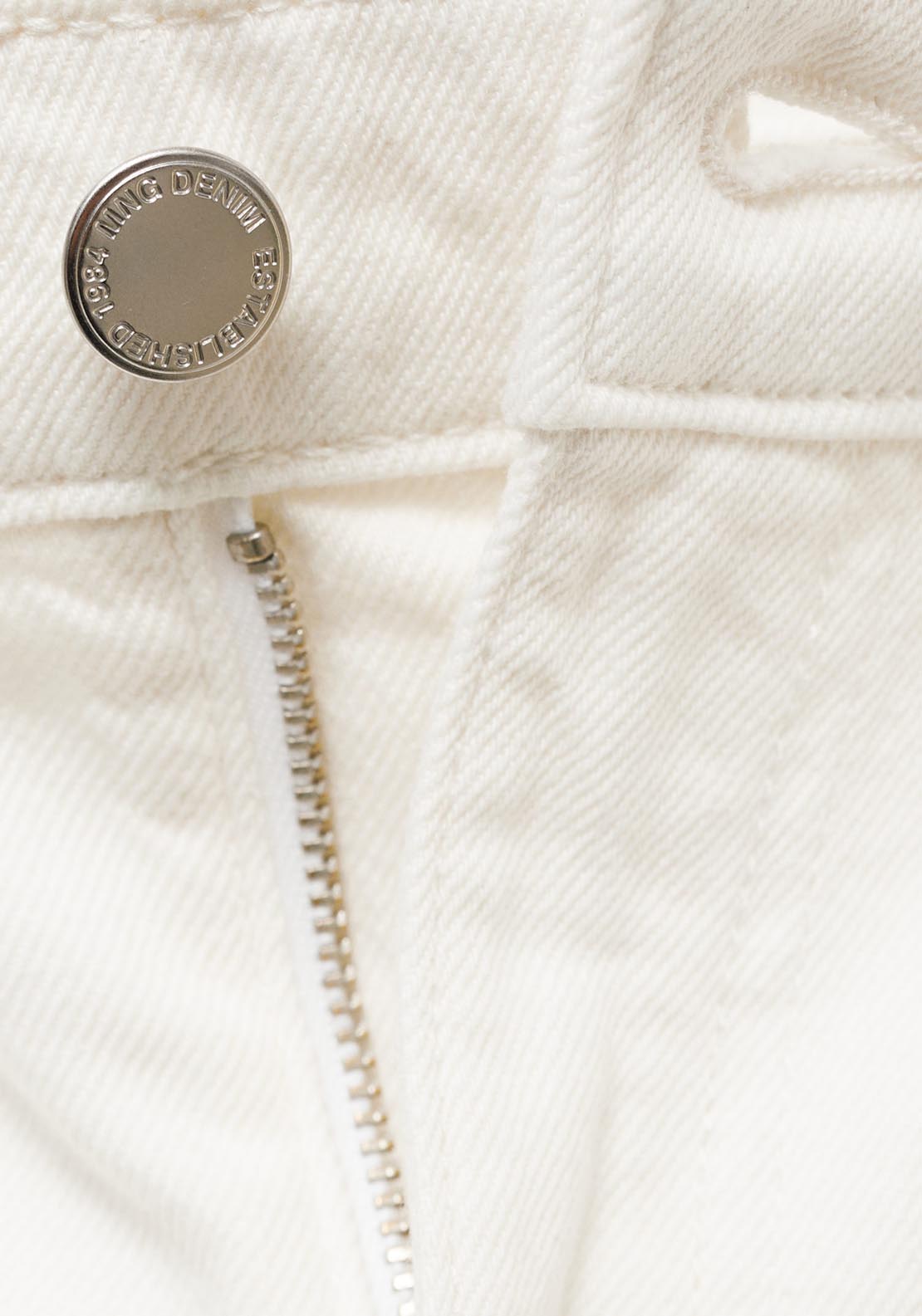Mango Wide Leg Pleated Jeans - Beige 7 Shaws Department Stores