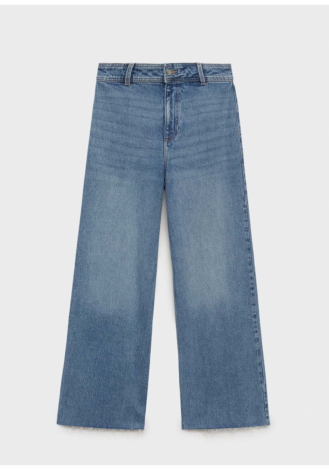 Catherin Culotte High Rise Jeans - Blue