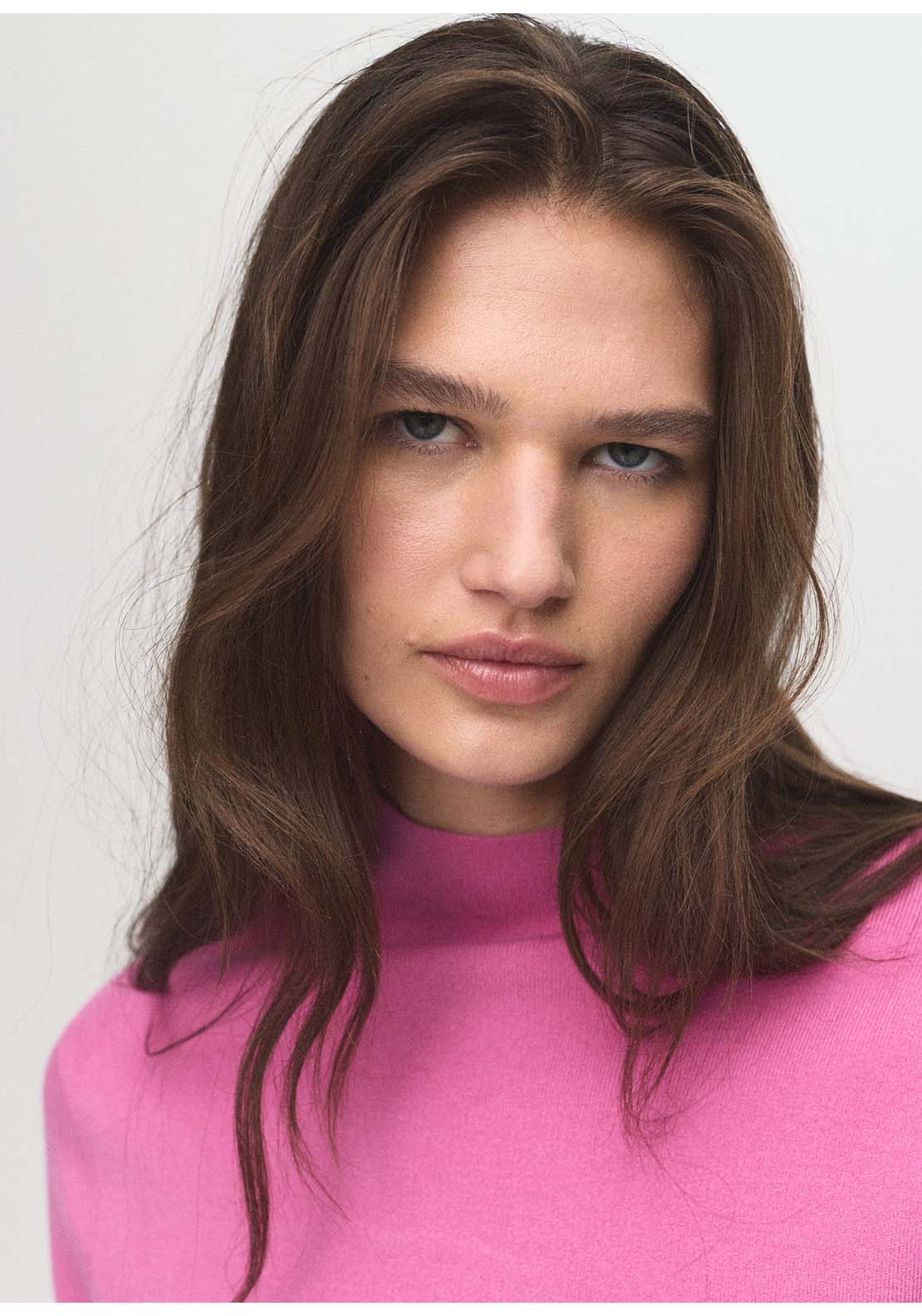 Mango Sweater Chimney - Pink 3 Shaws Department Stores