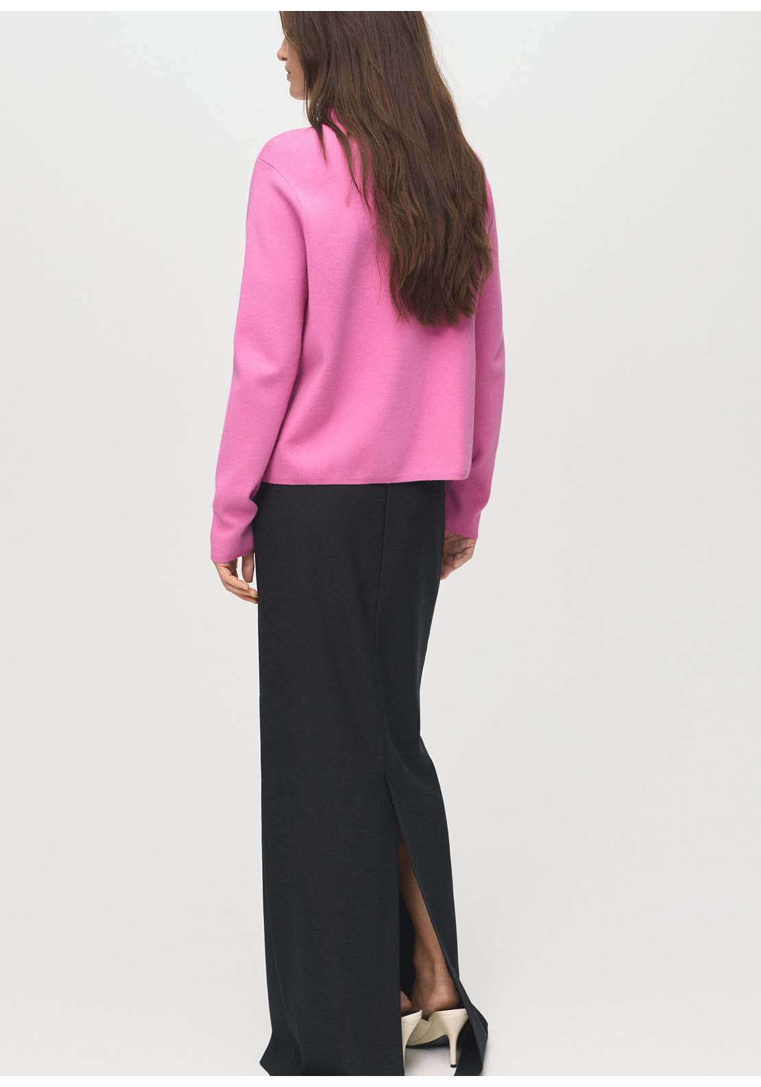 Mango Sweater Chimney - Pink 2 Shaws Department Stores