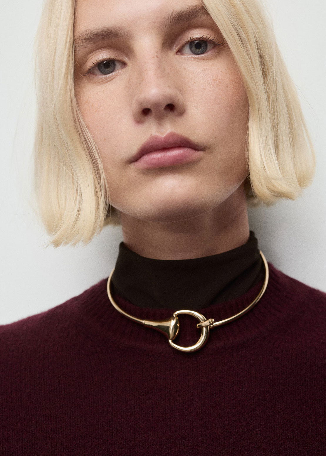 Medium Knit Sweater - Burgundy