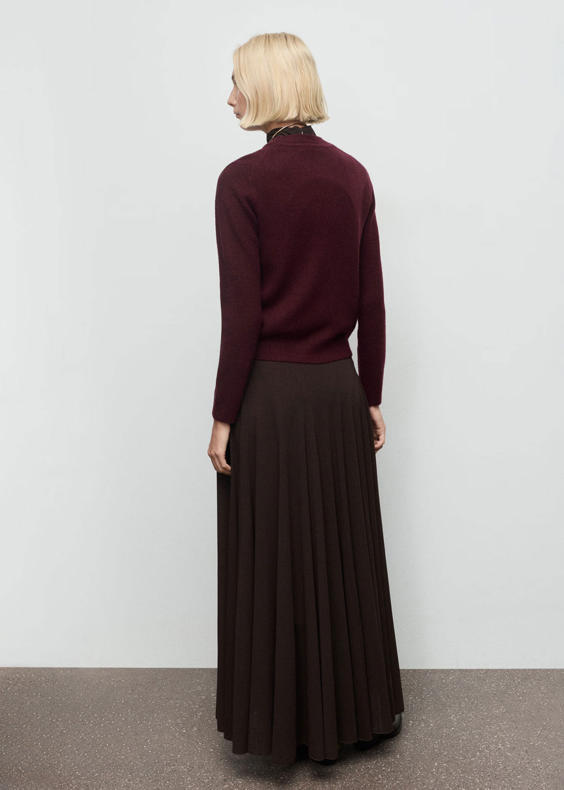 Medium Knit Sweater - Burgundy