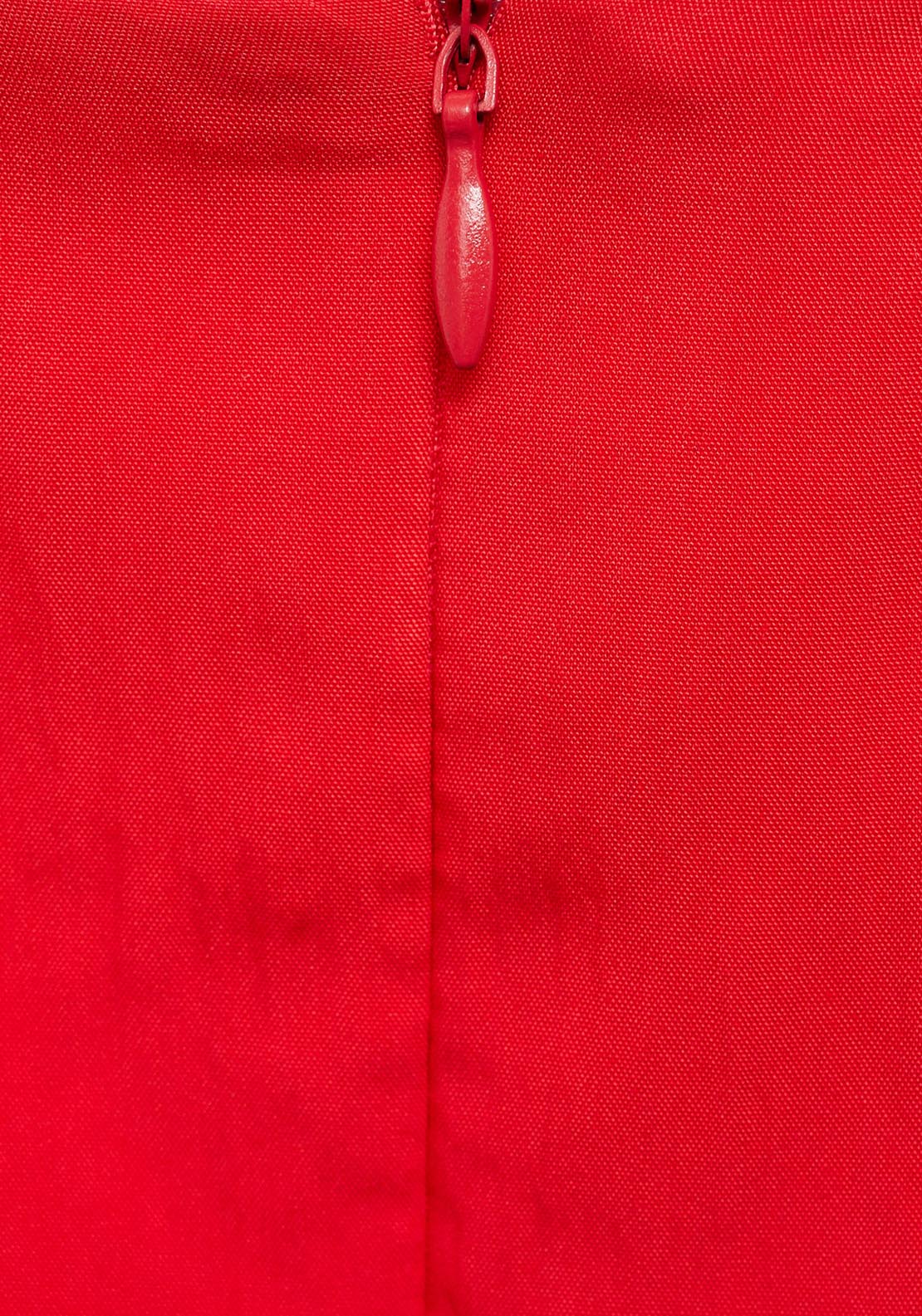 Mango Long Dress With Gathered Hem - Bright Red 8 Shaws Department Stores