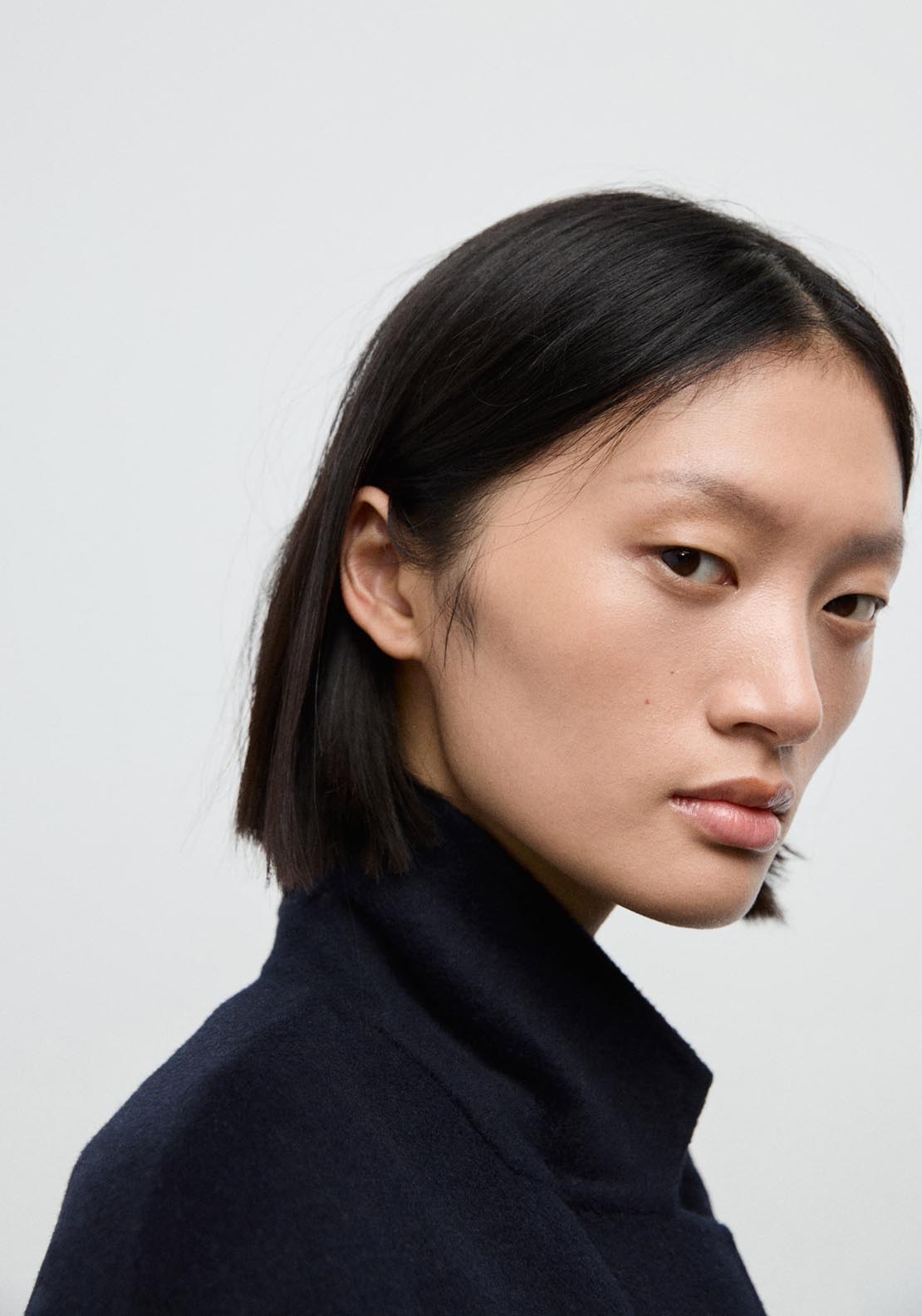 Mango Wool Overcoat - Blue 5 Shaws Department Stores