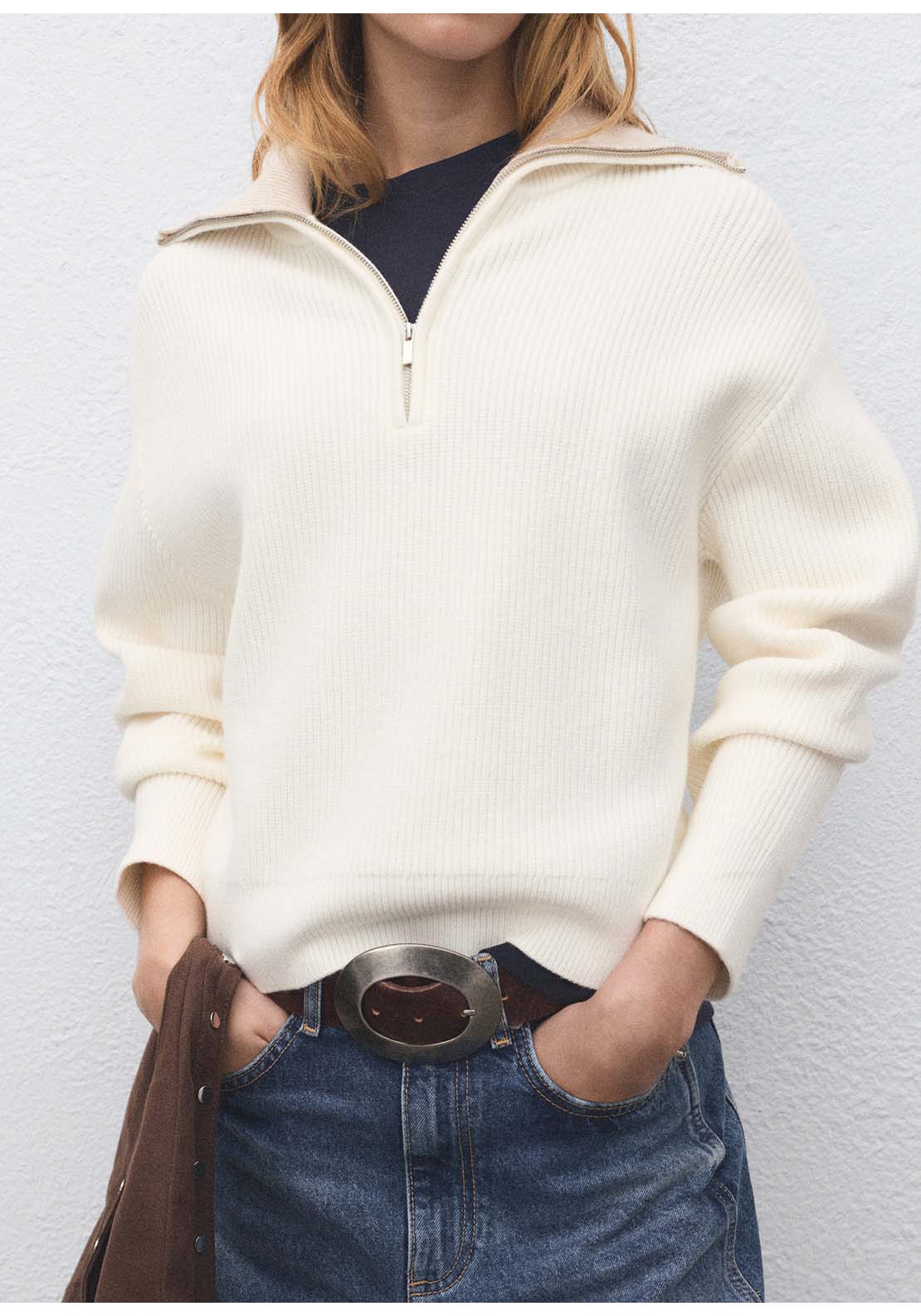 Mango Sweater Rizon - Grey 1 Shaws Department Stores