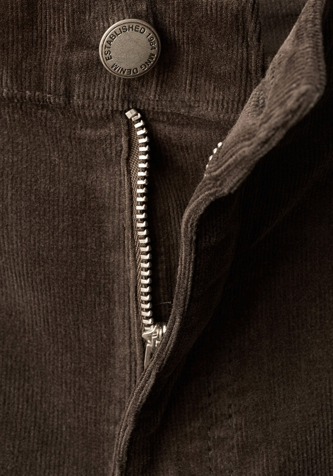 Corduroy Flared Jeans - Brown