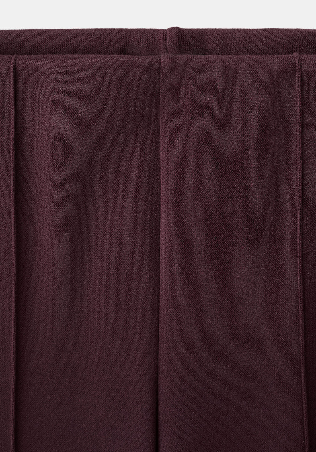 Seam Detail Straight Fit Trousers - Burgundy