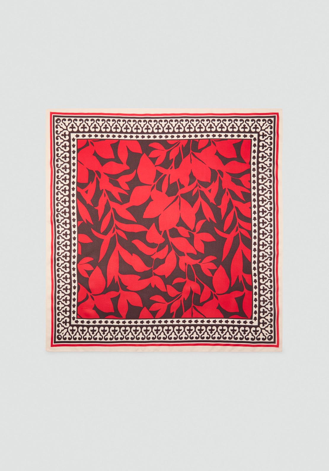 Mango Floral Print Scarf Jessa - Red 3 Shaws Department Stores