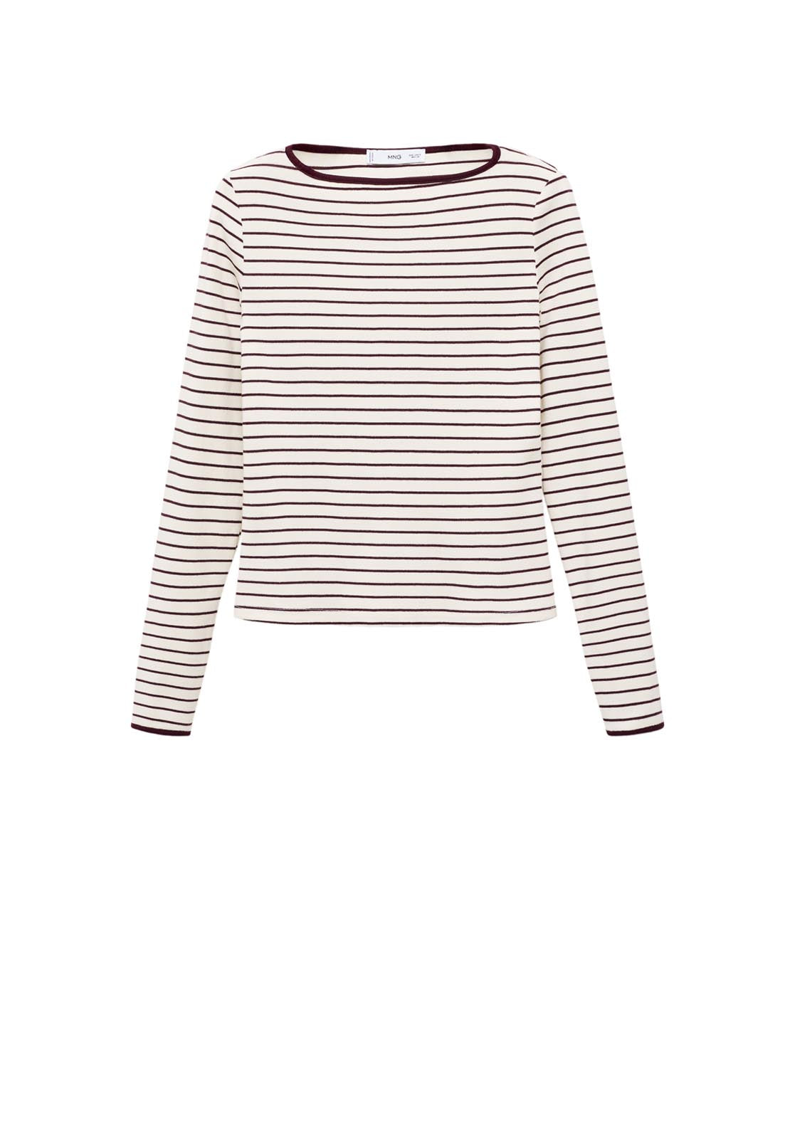 Mango Cotton T-Shirt With Buttoned Cuffs - Red 7 Shaws Department Stores