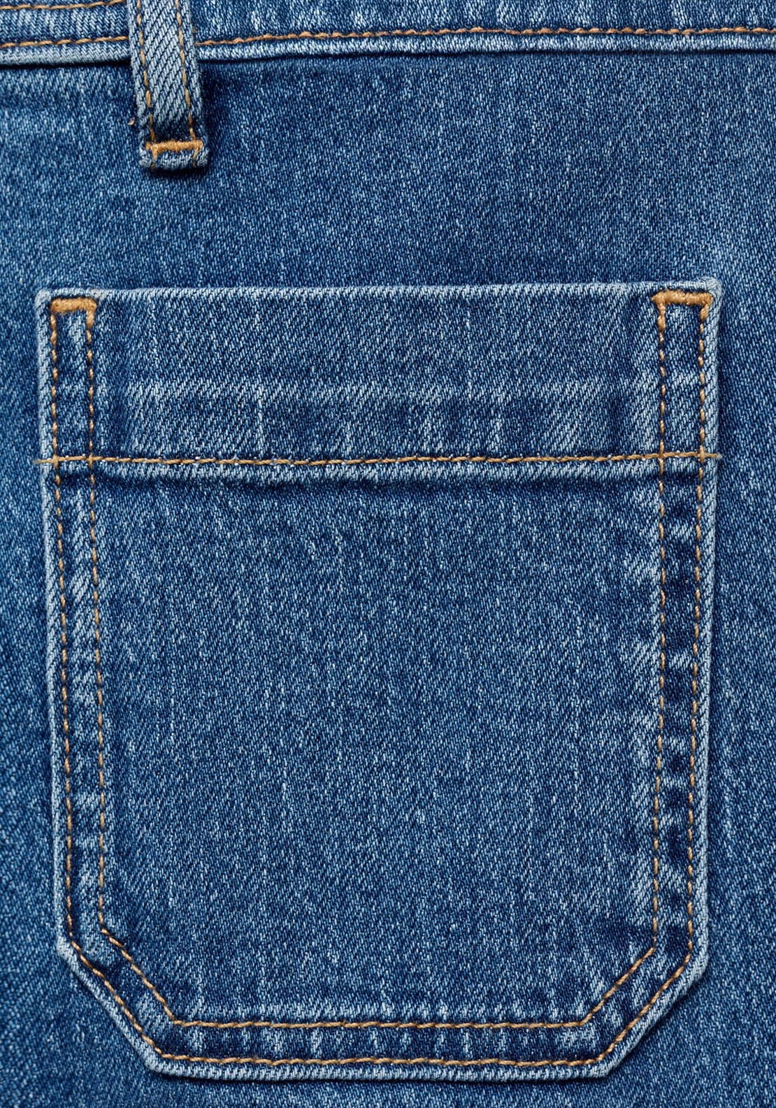 Mango Wide Leg Jeans With Pockets - Blue 6 Shaws Department Stores