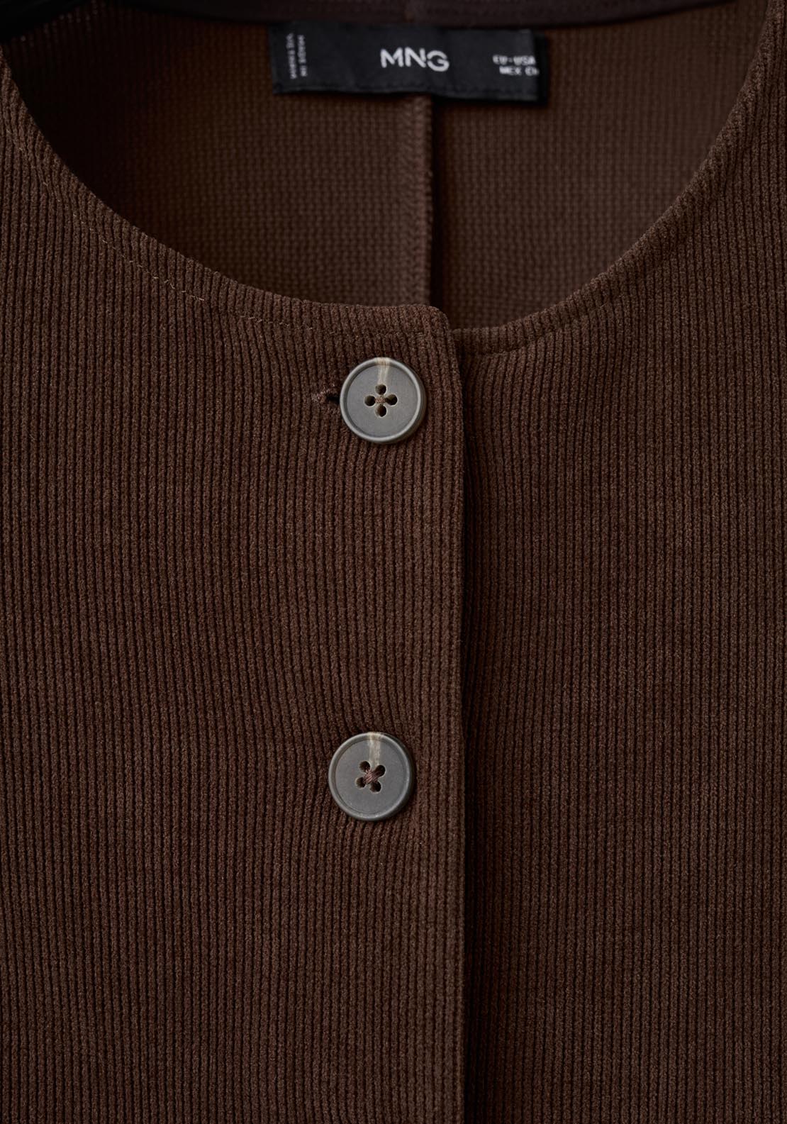 Corduroy Suit Waistcoat - Brown