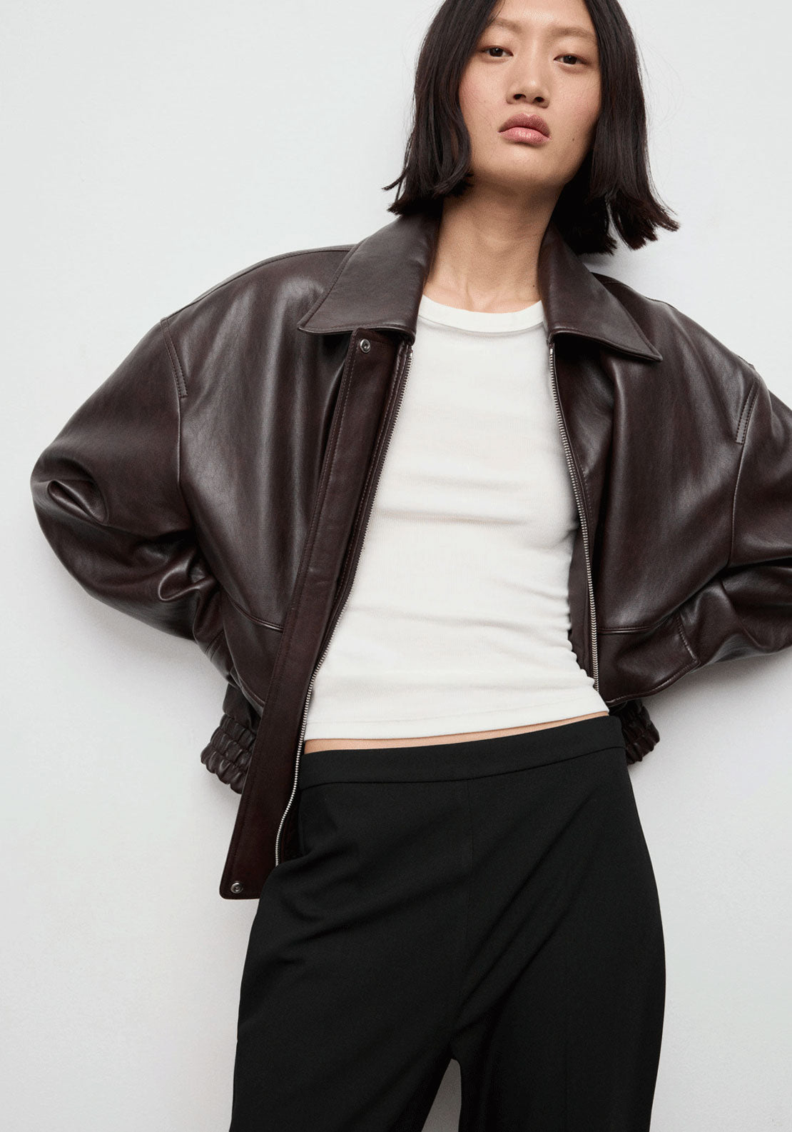 Flare Suit Trousers - Black