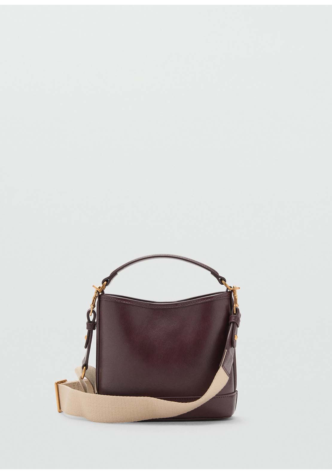 Mango Small Bucket Bag - Red 5 Shaws Department Stores